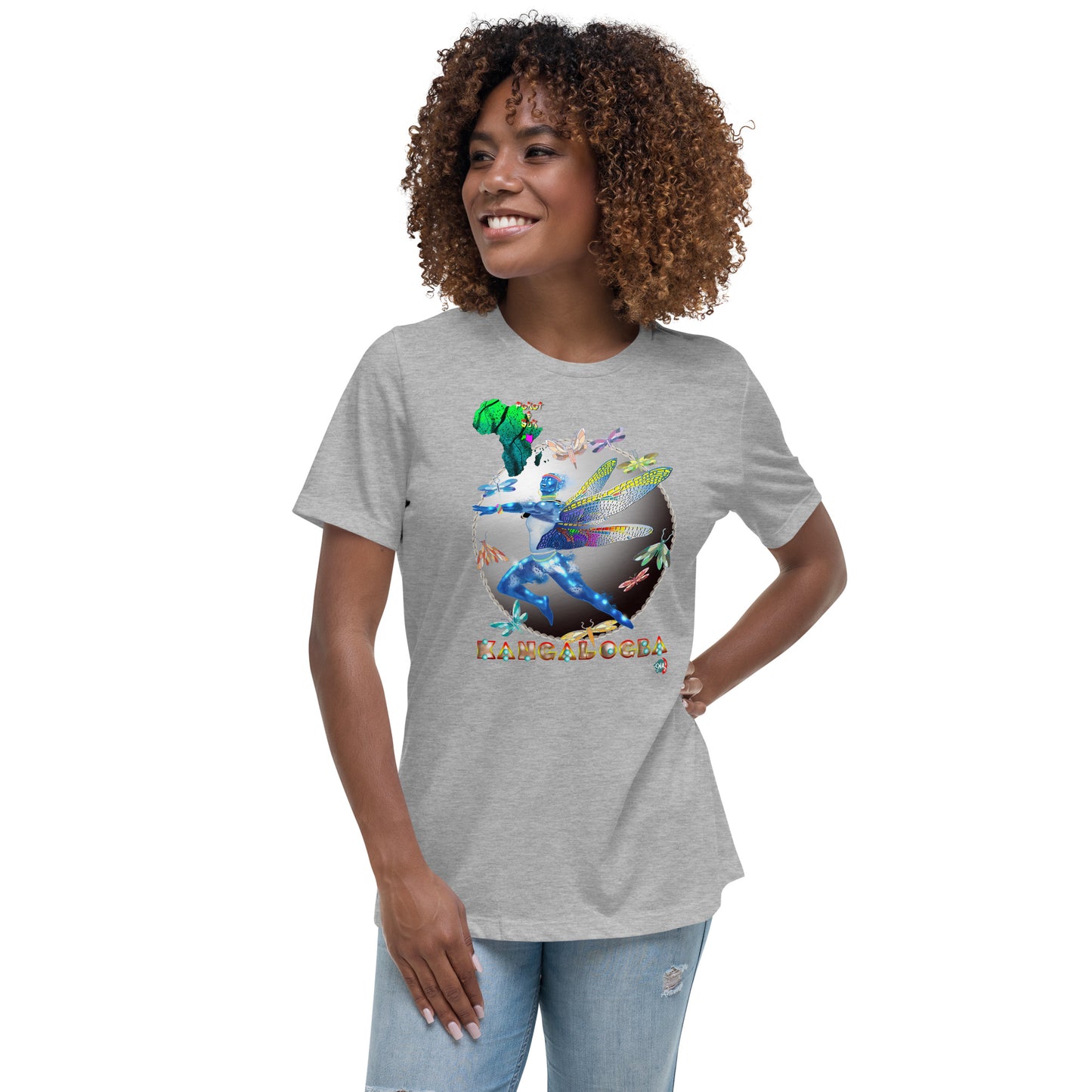 Women's Afrikkan Pantheon Kangalogba - 9ja Pop Art Custom T-Shirt/Wearable Art Store