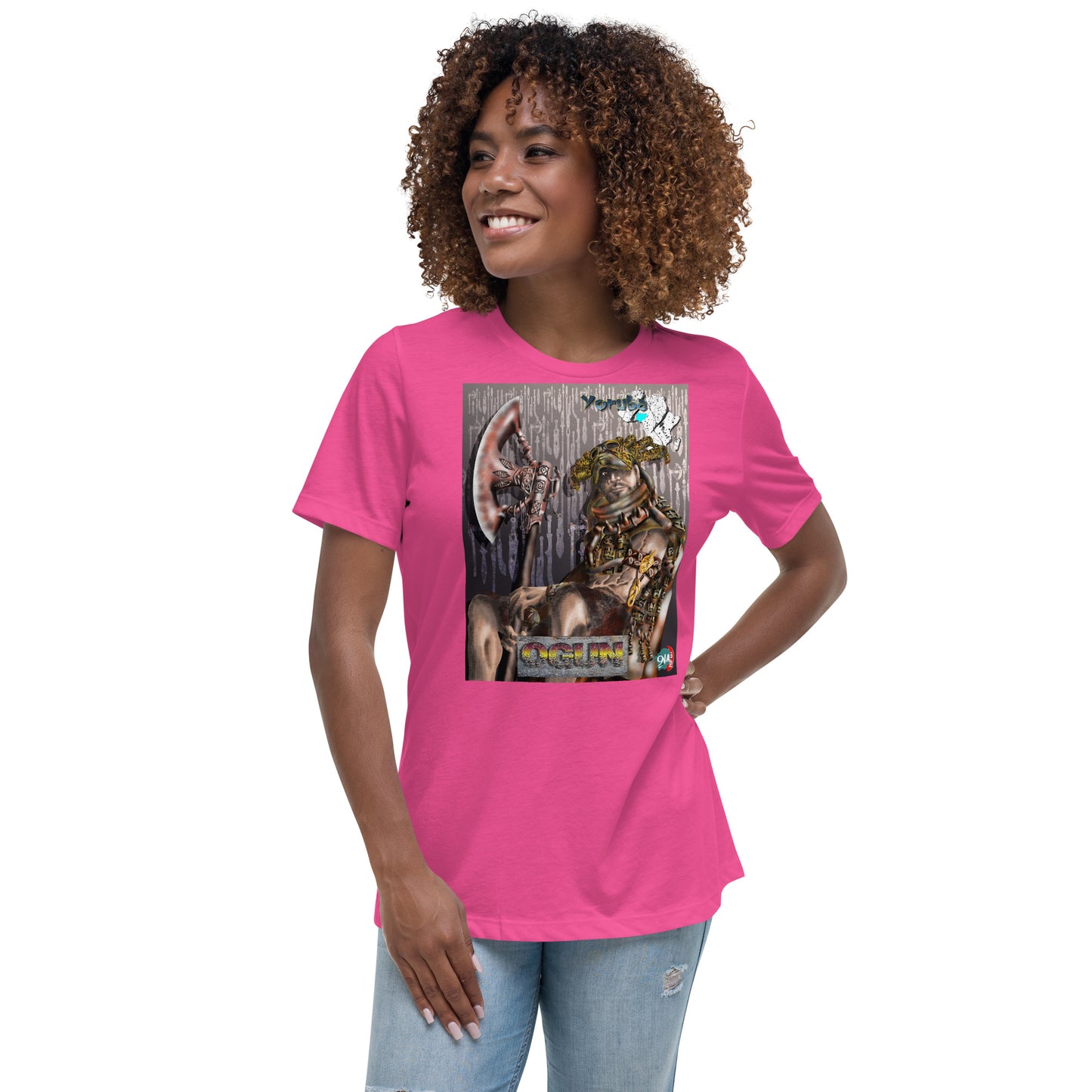 Women's Afrikkan Pantheon Ogún t-shirt - 9ja Pop Art Custom T-Shirt/Wearable Art Store