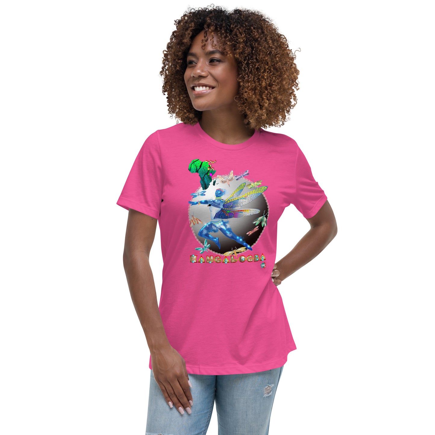 Women's Afrikkan Pantheon Kangalogba - 9ja Pop Art Custom T-Shirt/Wearable Art Store