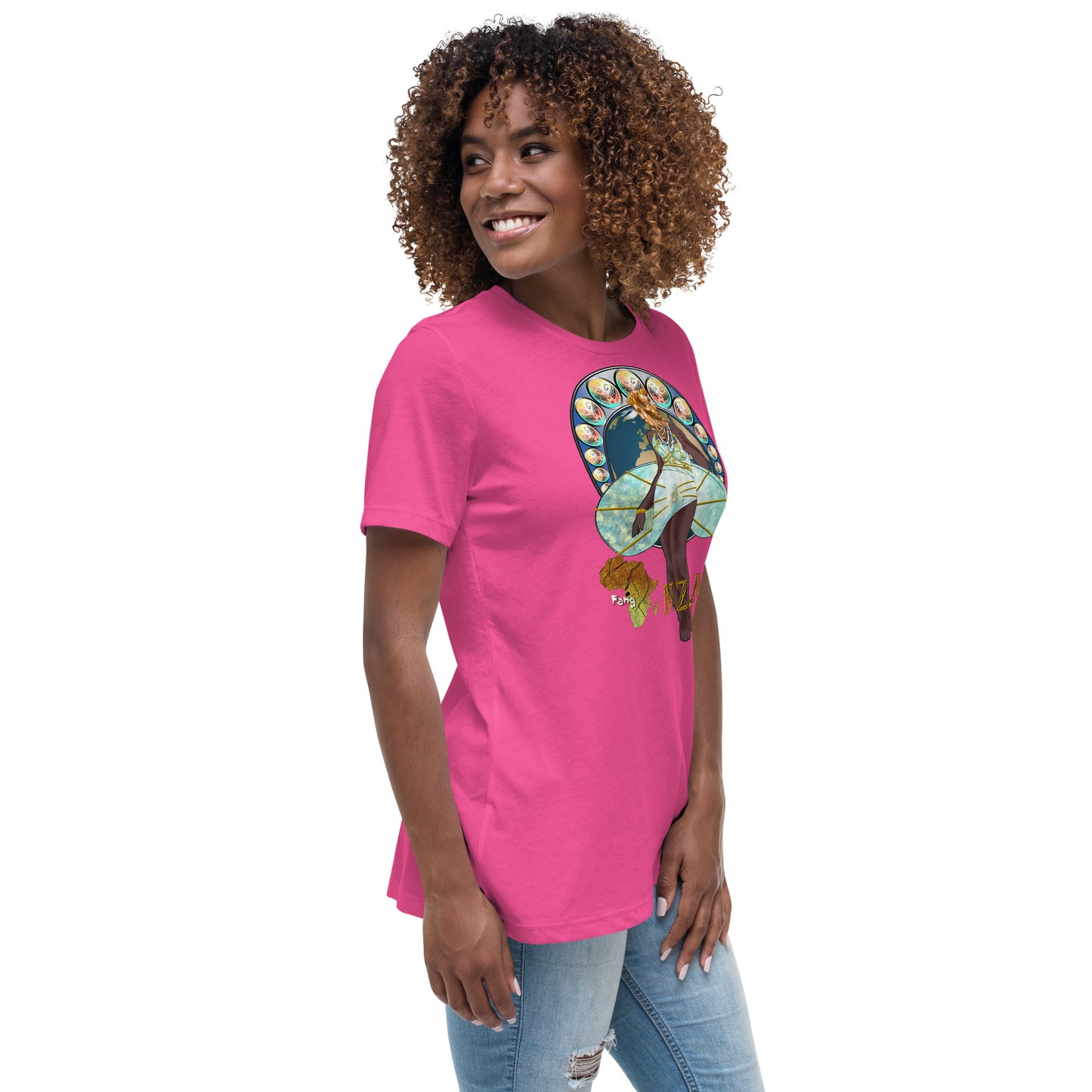 Women's Afrikkan Pantheon (African Gods) Nzame graphic t-shirt