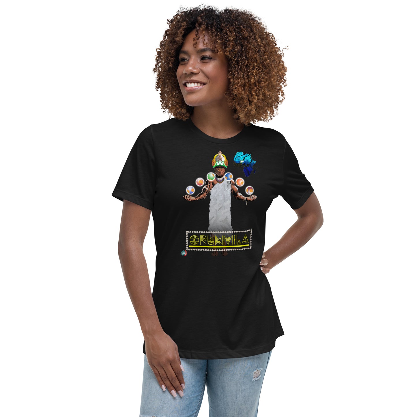 Women's Afrikkan Pantheon (African Gods) Orunmila graphic t-shirt