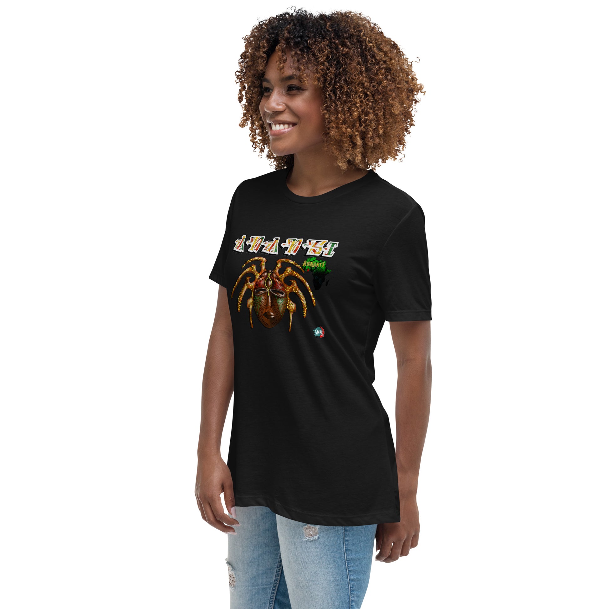 Women's Afrikkan Pantheon Anansi t-shirt - 9ja Pop Art Custom T-Shirt/Wearable Art Store