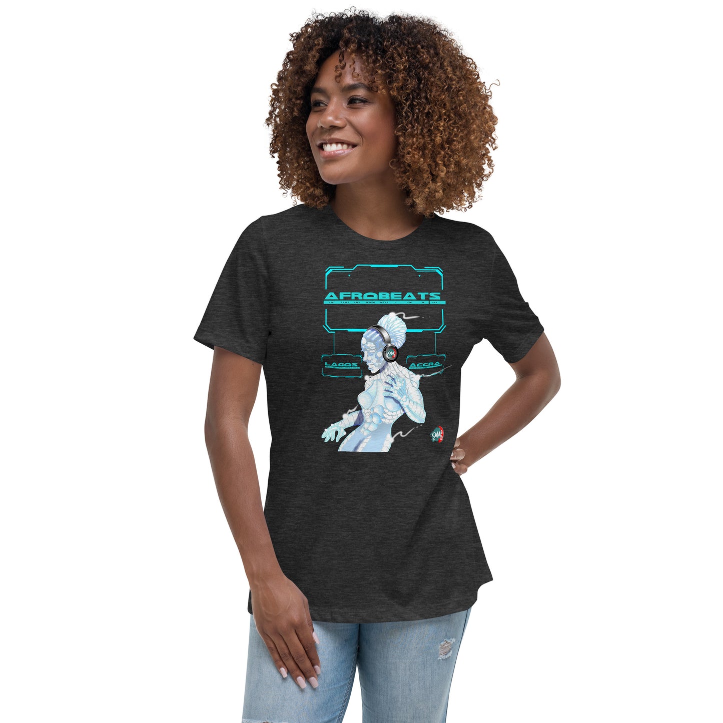 Women's Cyber Dancer Afrobeats design - 9ja Pop Art Custom T-Shirt/Wearable Art Store