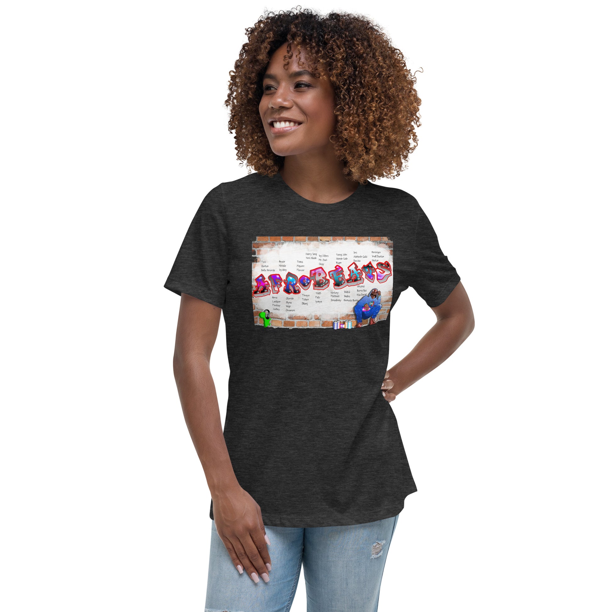 Women's Graffiti Afrobeats design - 9ja Pop Art Custom T-Shirt/Wearable Art Store