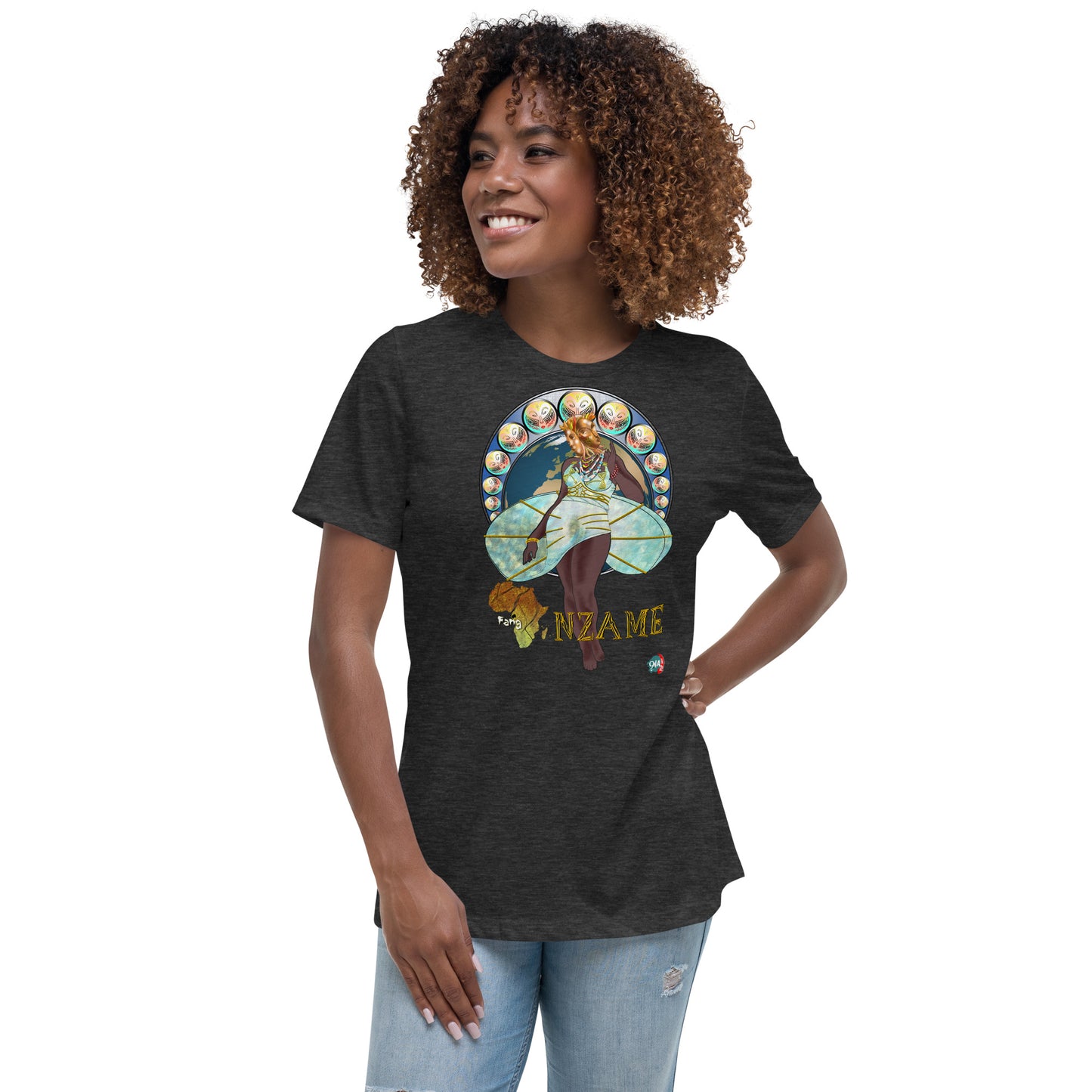 Women's Afrikkan Pantheon (African Gods) Nzame graphic t-shirt