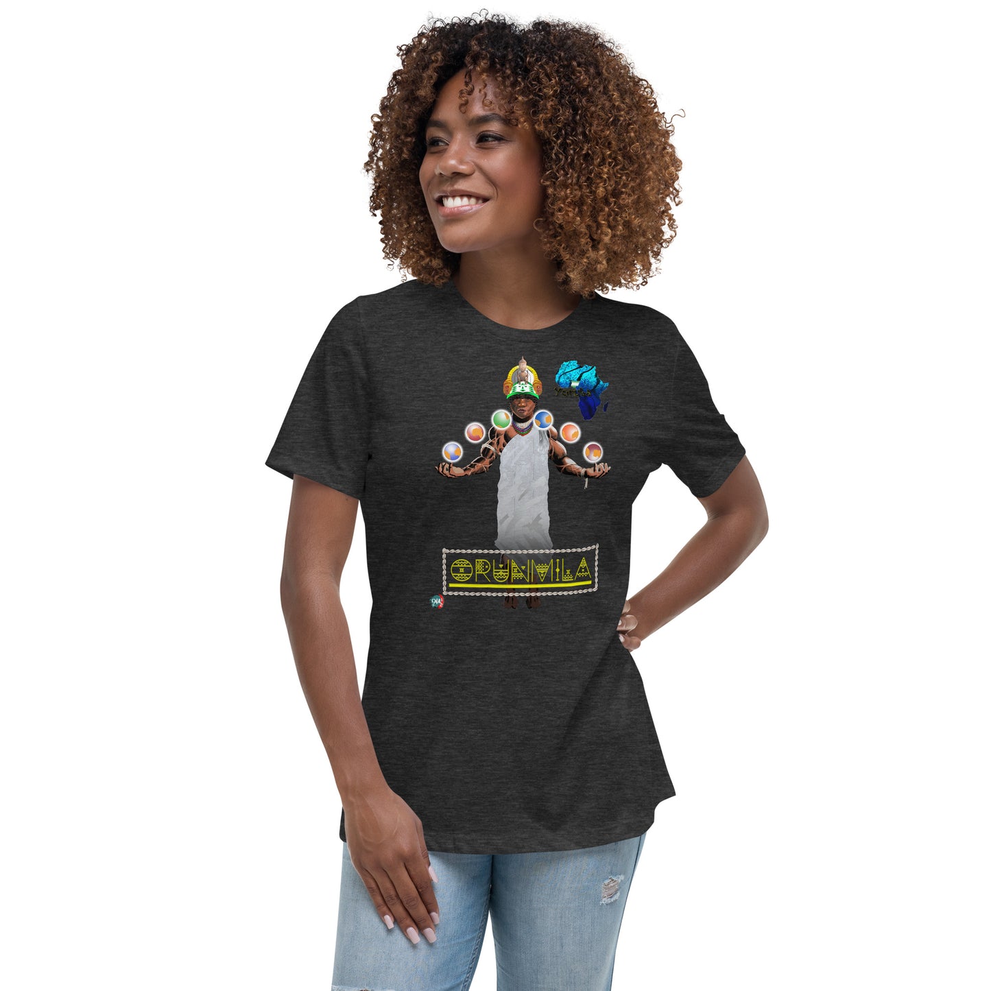 Women's Afrikkan Pantheon (African Gods) Orunmila graphic t-shirt