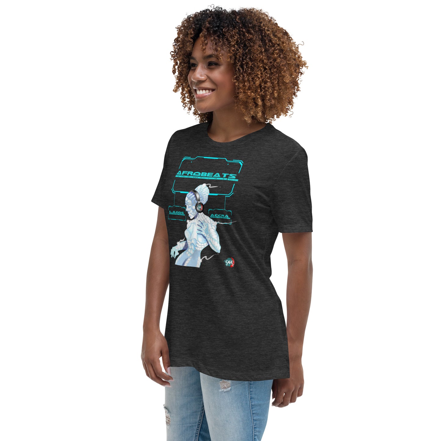 Women's Cyber Dancer Afrobeats design - 9ja Pop Art Custom T-Shirt/Wearable Art Store