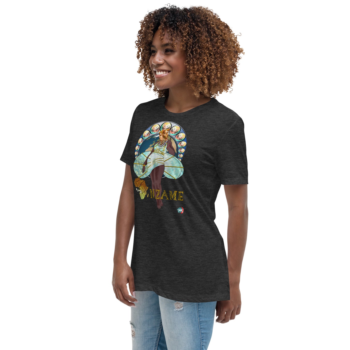 Women's Afrikkan Pantheon (African Gods) Nzame graphic t-shirt