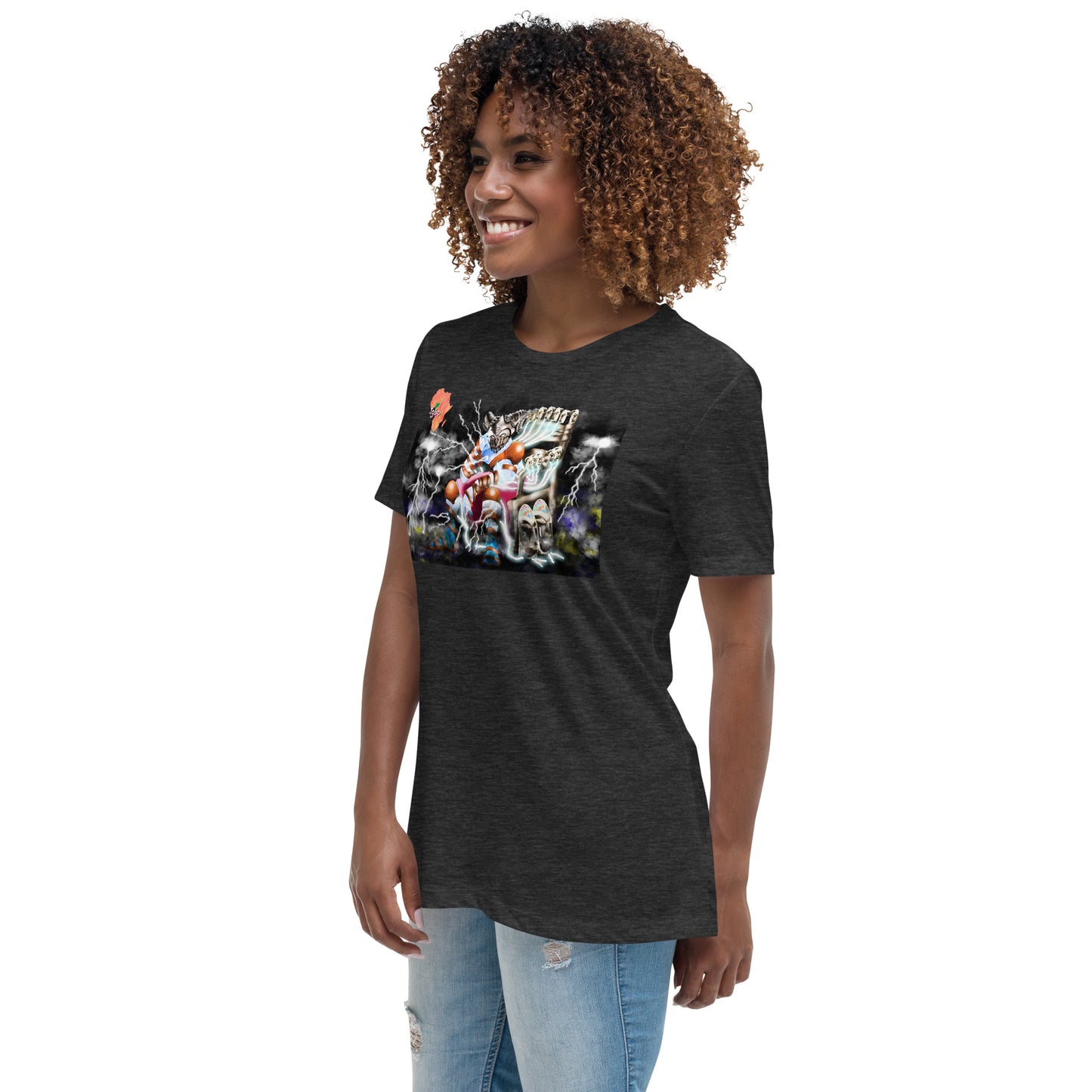 Women's graphic t-shirt Afrikkan Pantheon (African Gods) Amadioha (unframed)