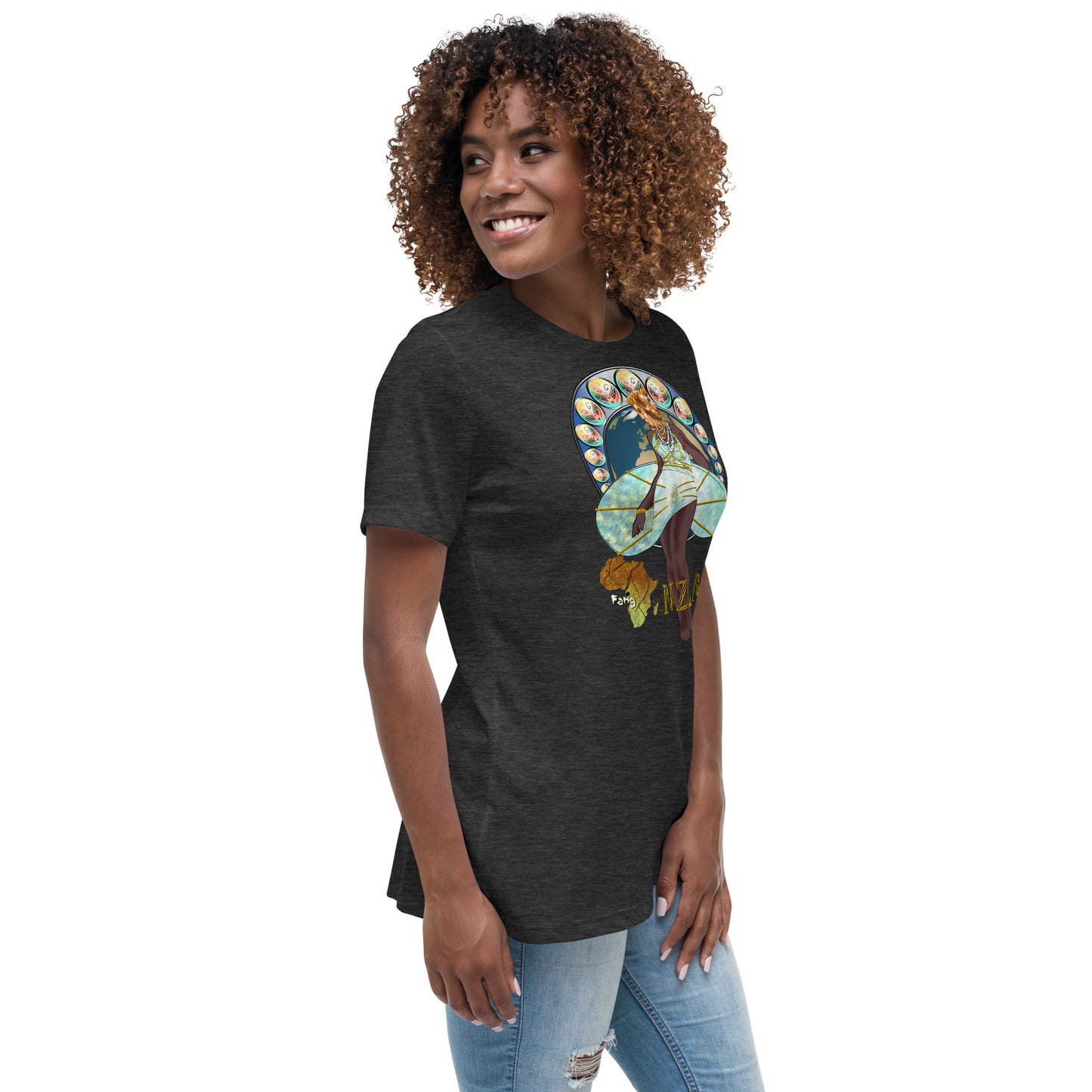 Women's Afrikkan Pantheon (African Gods) Nzame graphic t-shirt