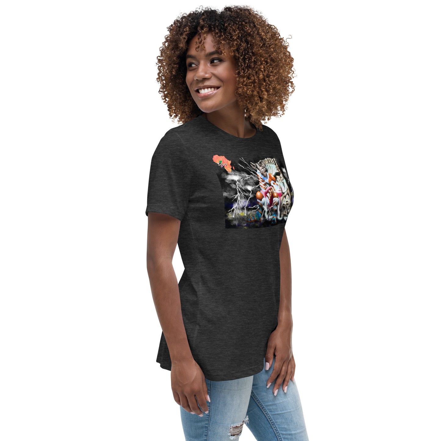 Women's graphic t-shirt Afrikkan Pantheon (African Gods) Amadioha (unframed)