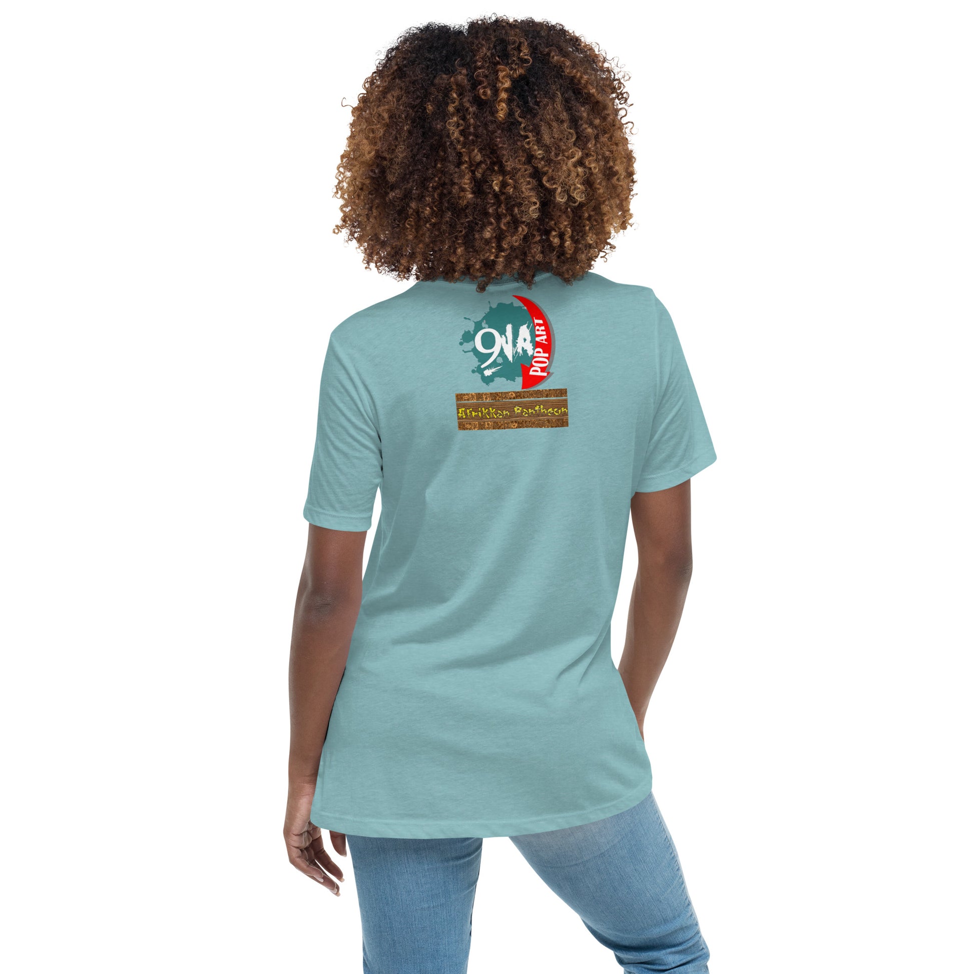 Women's Afrikkan Pantheon Ogún t-shirt - 9ja Pop Art Custom T-Shirt/Wearable Art Store