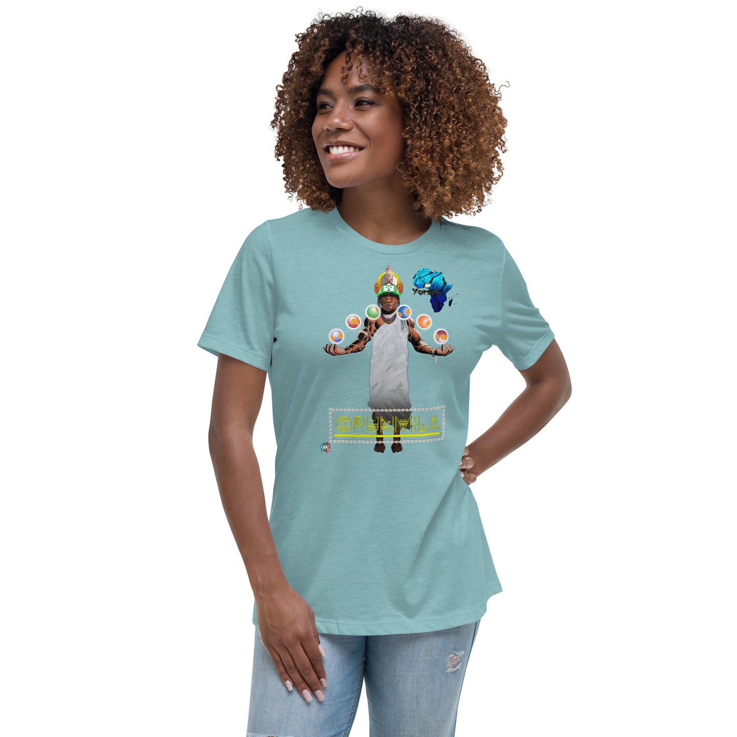 Women's Afrikkan Pantheon (African Gods) Orunmila graphic t-shirt