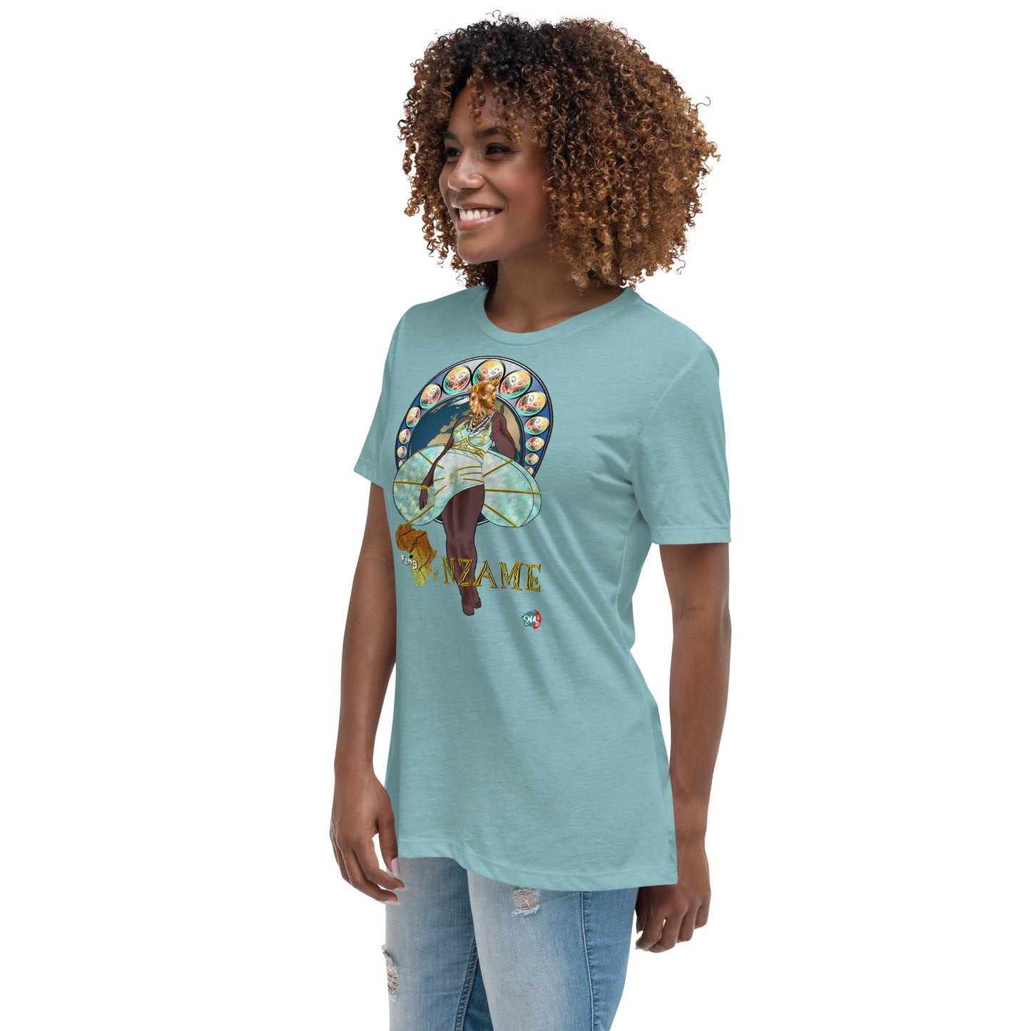 Women's Afrikkan Pantheon (African Gods) Nzame graphic t-shirt