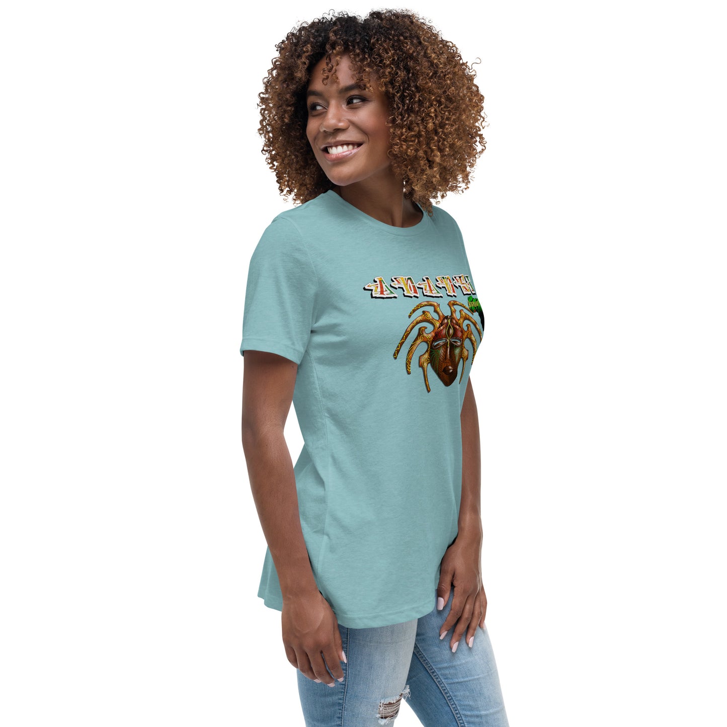 Women's Afrikkan Pantheon Anansi t-shirt - 9ja Pop Art Custom T-Shirt/Wearable Art Store