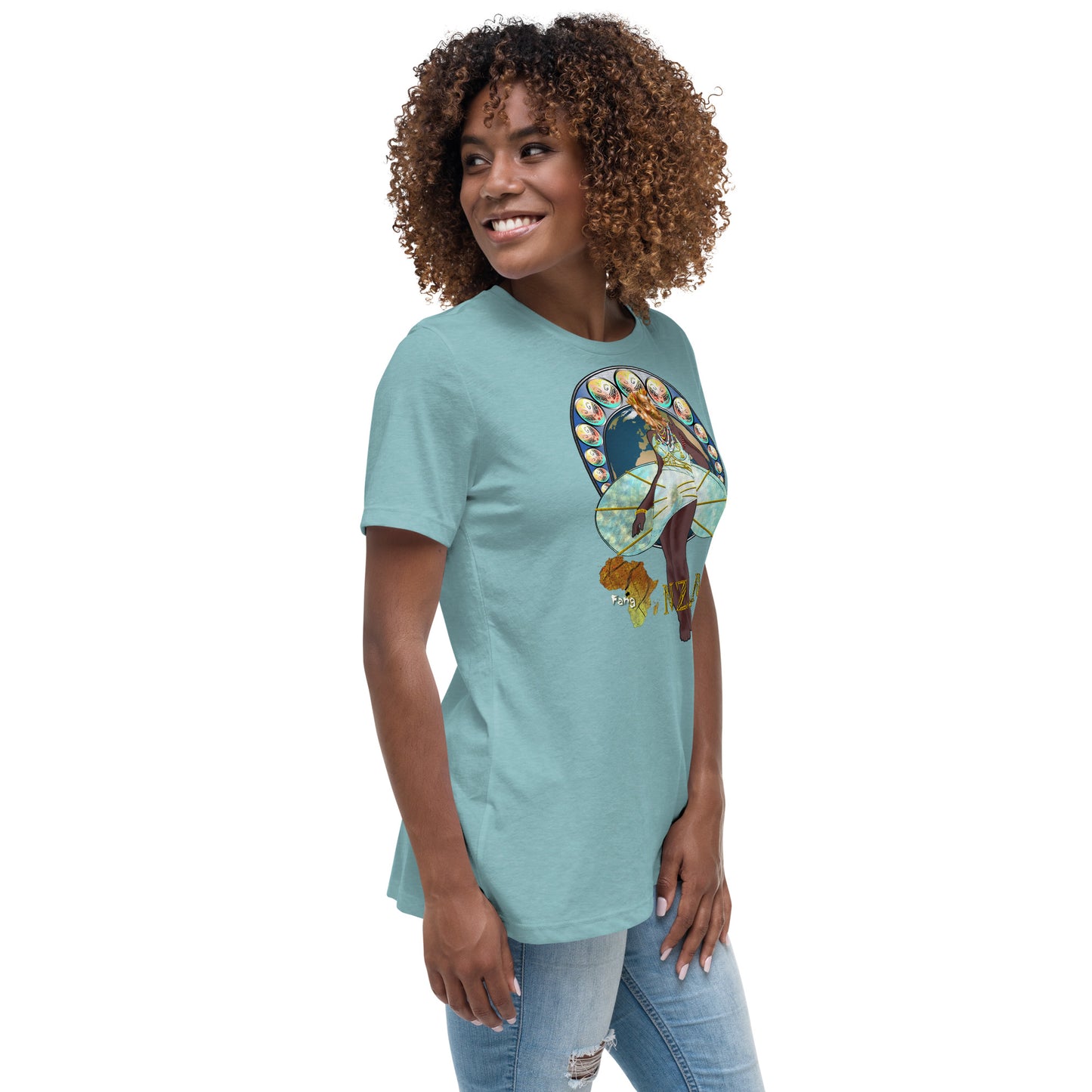 Women's Afrikkan Pantheon (African Gods) Nzame graphic t-shirt