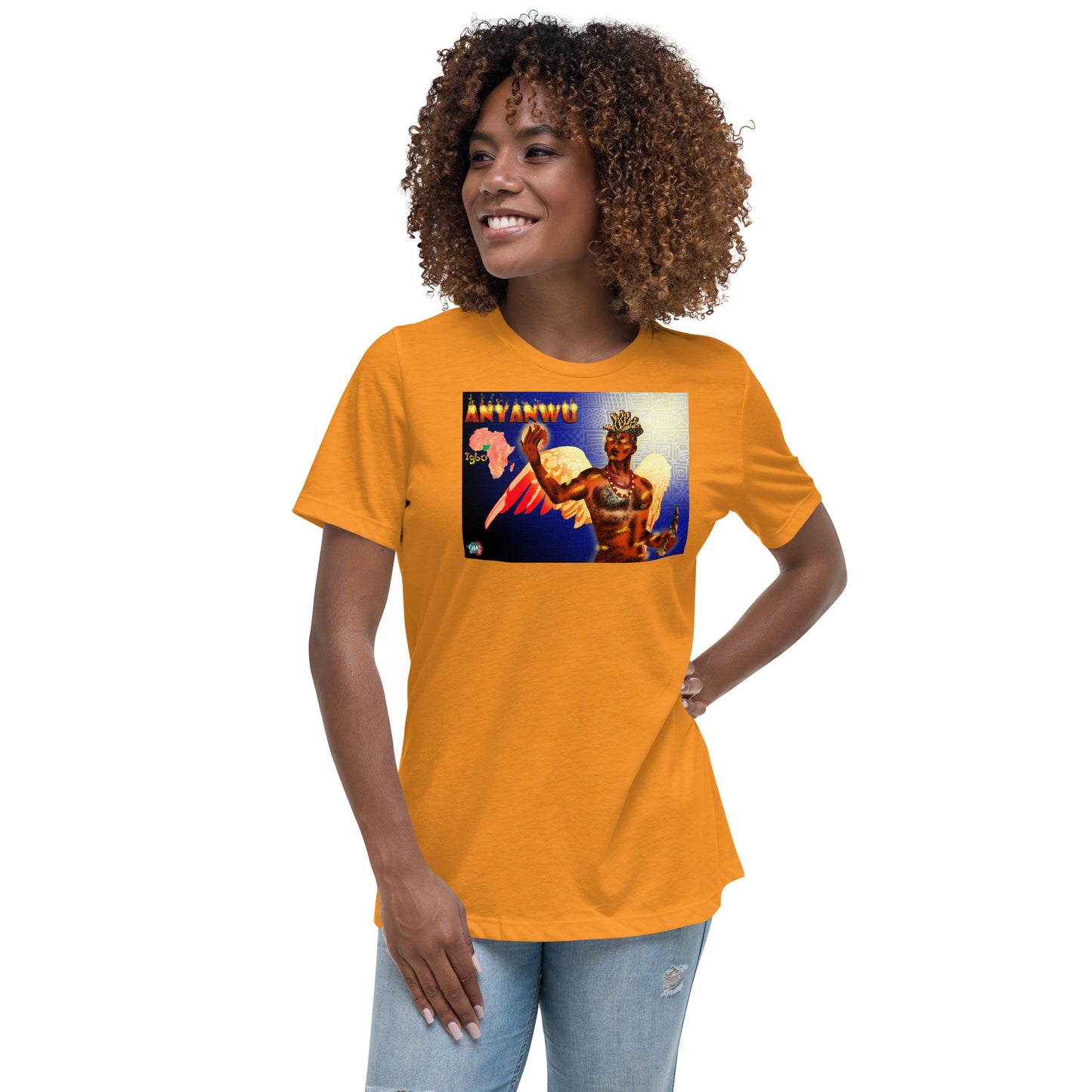 Women's Afrikkan Pantheon Anyanwu t-shirt - 9ja Pop Art Custom T-Shirt/Wearable Art Store