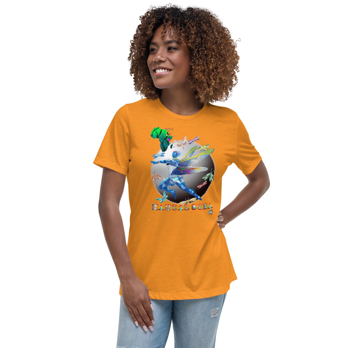 Women's Afrikkan Pantheon Kangalogba - 9ja Pop Art Custom T-Shirt/Wearable Art Store