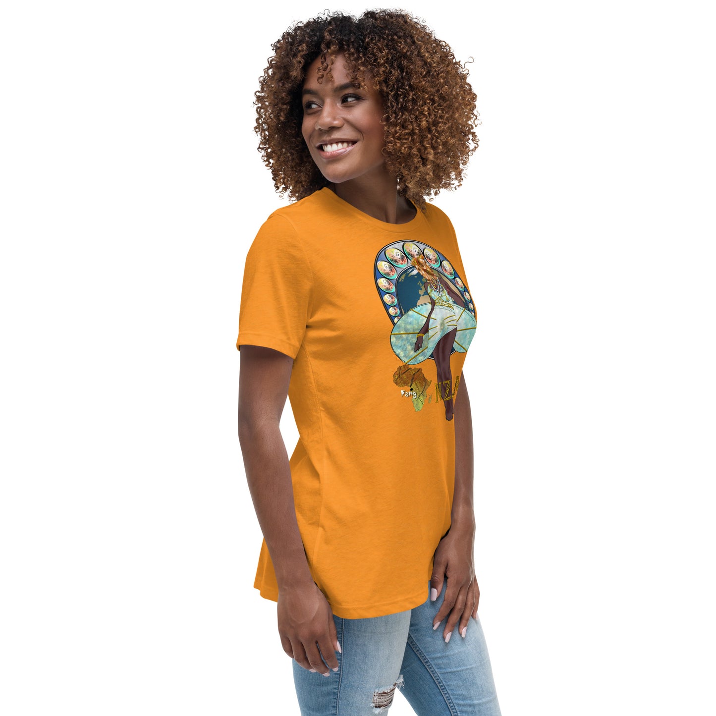 Women's Afrikkan Pantheon (African Gods) Nzame graphic t-shirt