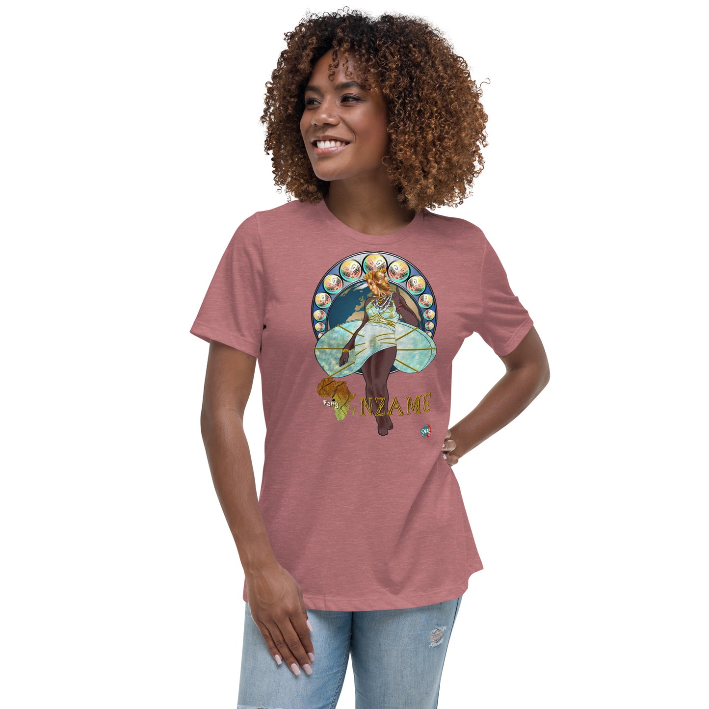 Women's Afrikkan Pantheon (African Gods) Nzame graphic t-shirt