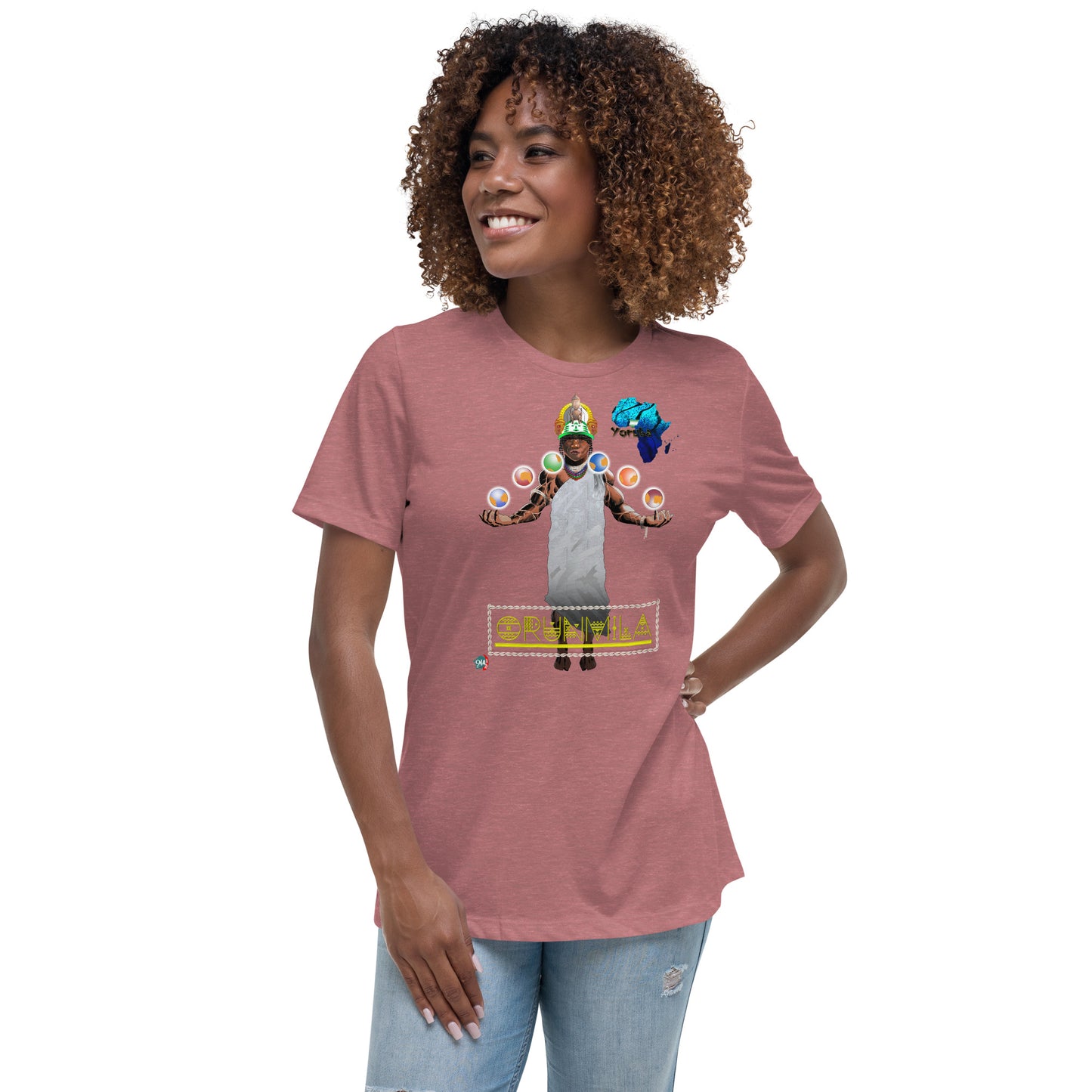 Women's Afrikkan Pantheon (African Gods) Orunmila graphic t-shirt