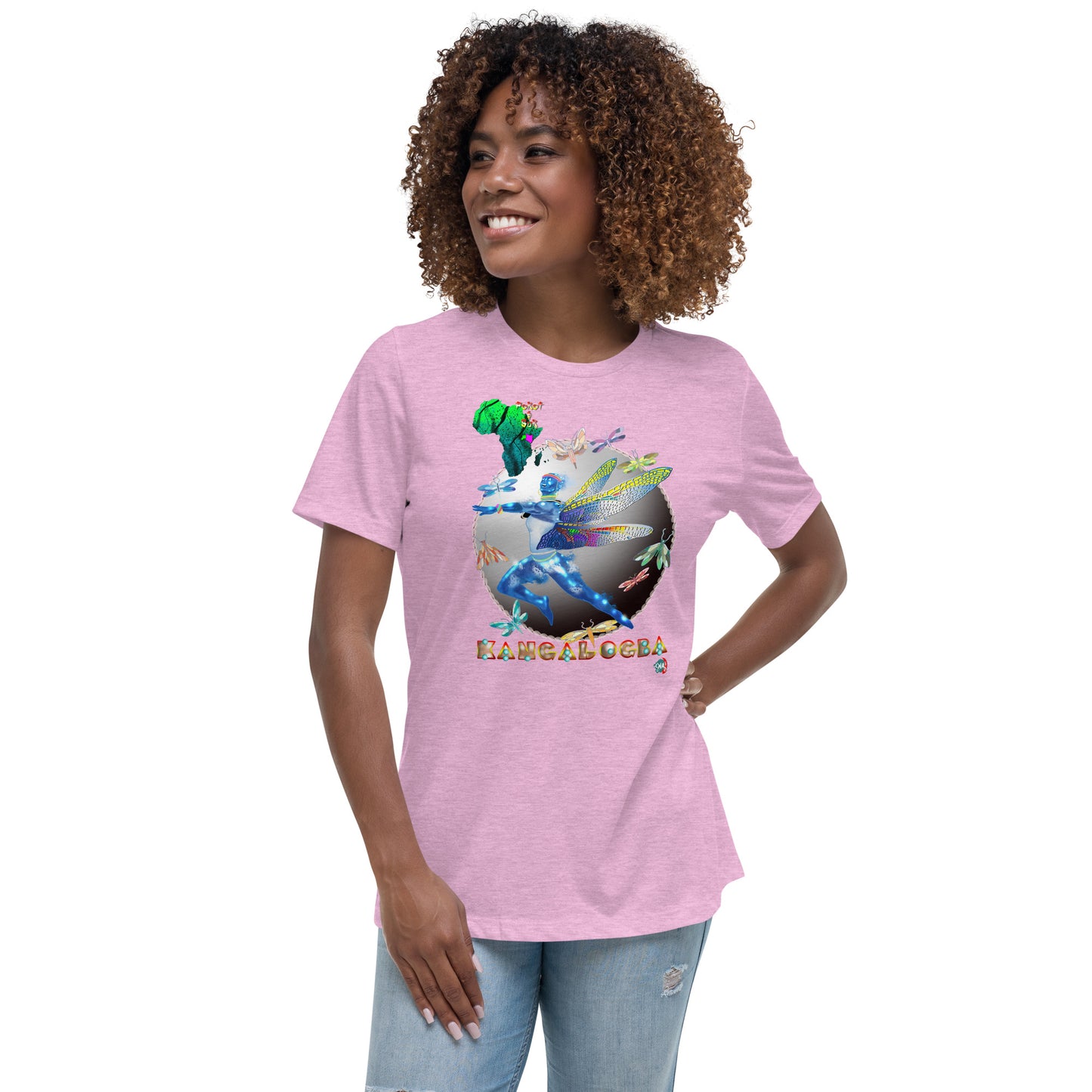 Women's Afrikkan Pantheon Kangalogba - 9ja Pop Art Custom T-Shirt/Wearable Art Store