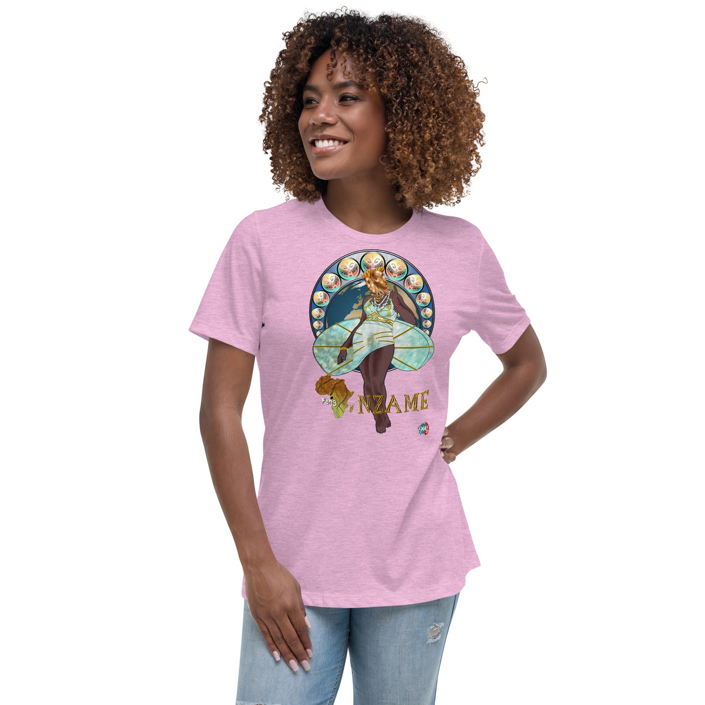 Women's Afrikkan Pantheon (African Gods) Nzame graphic t-shirt