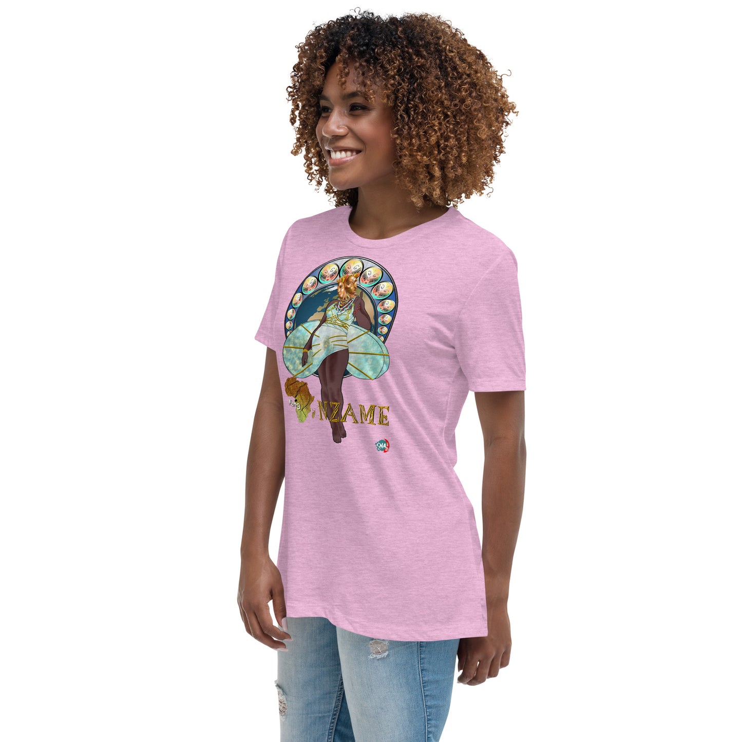 Women's Afrikkan Pantheon (African Gods) Nzame graphic t-shirt