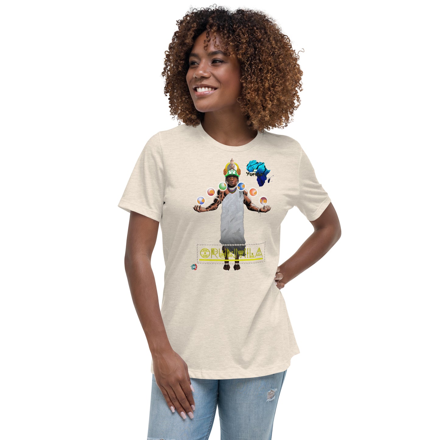 Women's Afrikkan Pantheon (African Gods) Orunmila graphic t-shirt