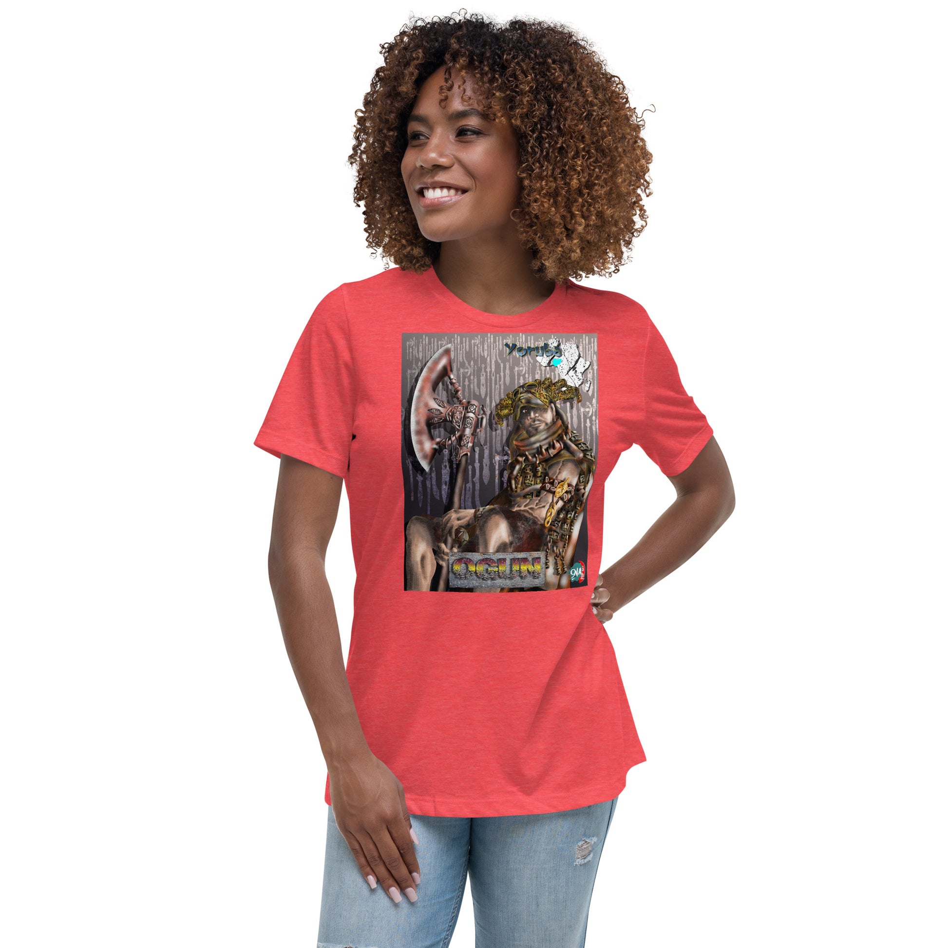 Women's Afrikkan Pantheon Ogún t-shirt - 9ja Pop Art Custom T-Shirt/Wearable Art Store