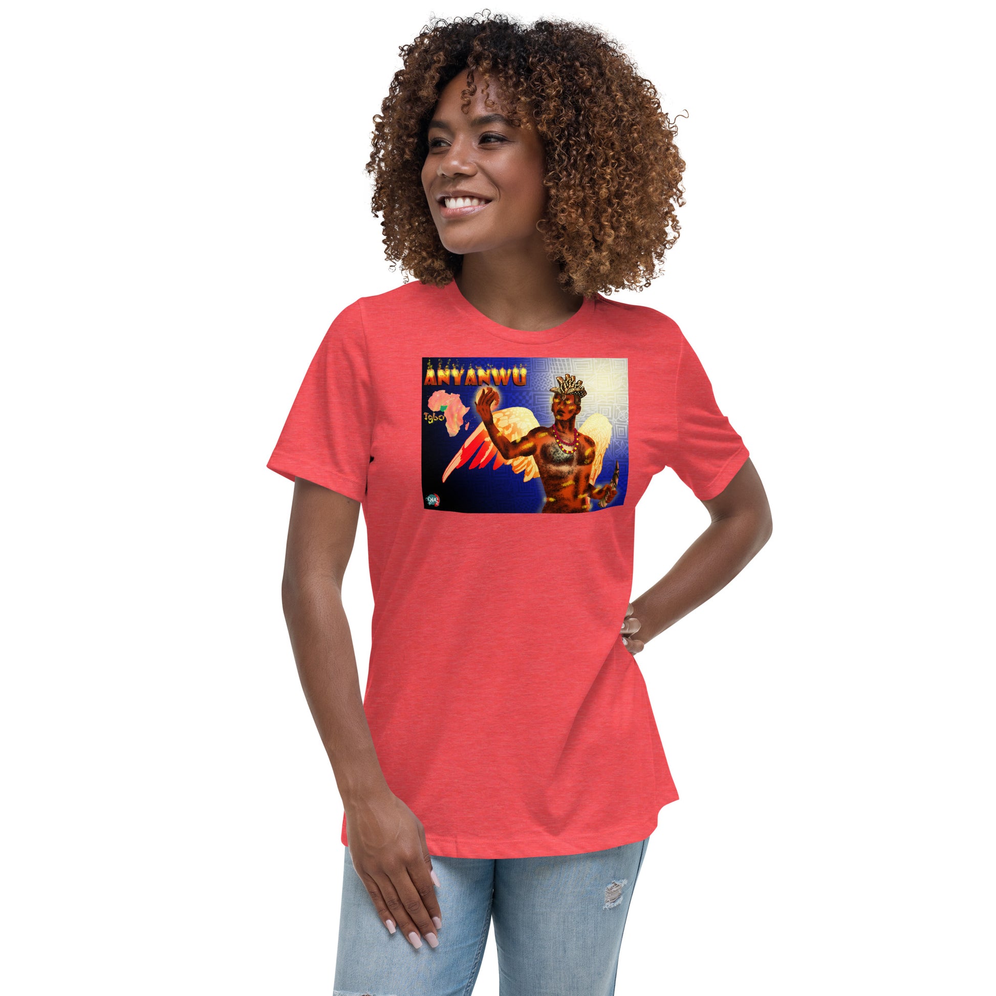 Women's Afrikkan Pantheon Anyanwu t-shirt - 9ja Pop Art Custom T-Shirt/Wearable Art Store