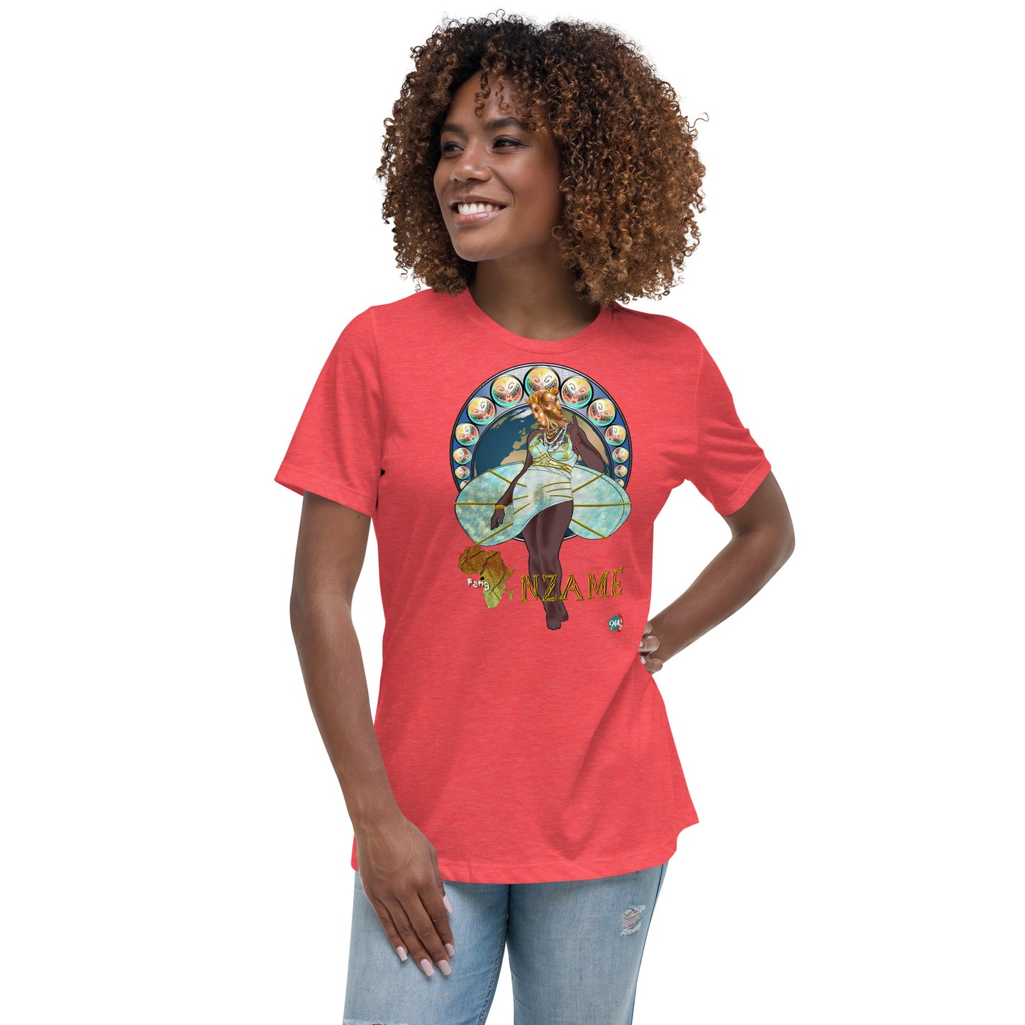 Women's Afrikkan Pantheon (African Gods) Nzame graphic t-shirt