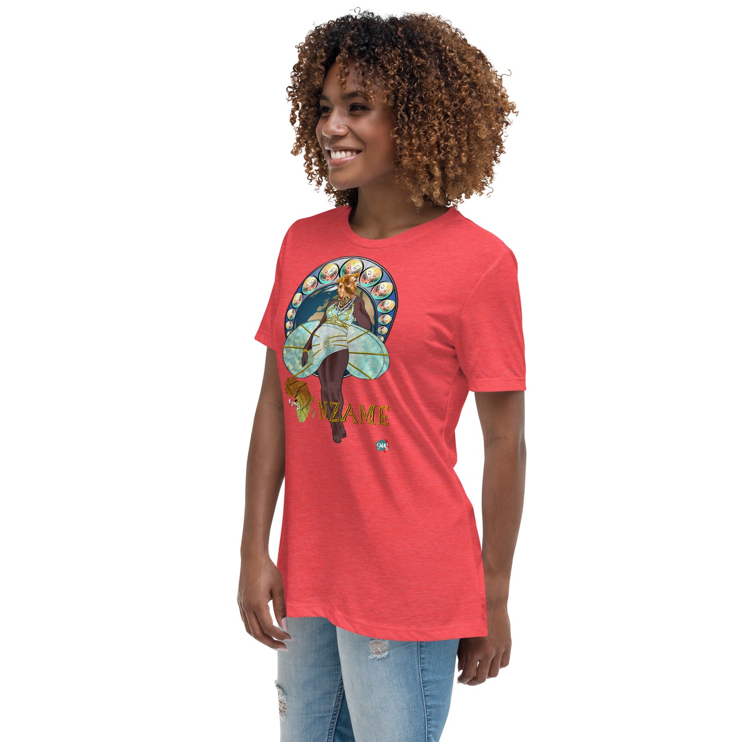 Women's Afrikkan Pantheon (African Gods) Nzame graphic t-shirt