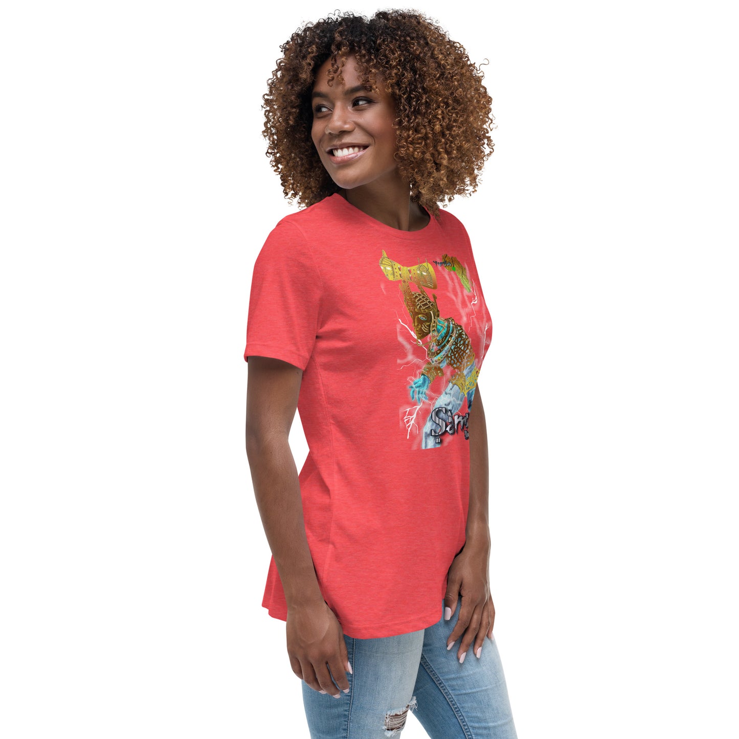 Women's Afrikkan Pantheon (African Gods) Ṣàngó graphic t-shirt (Shango)