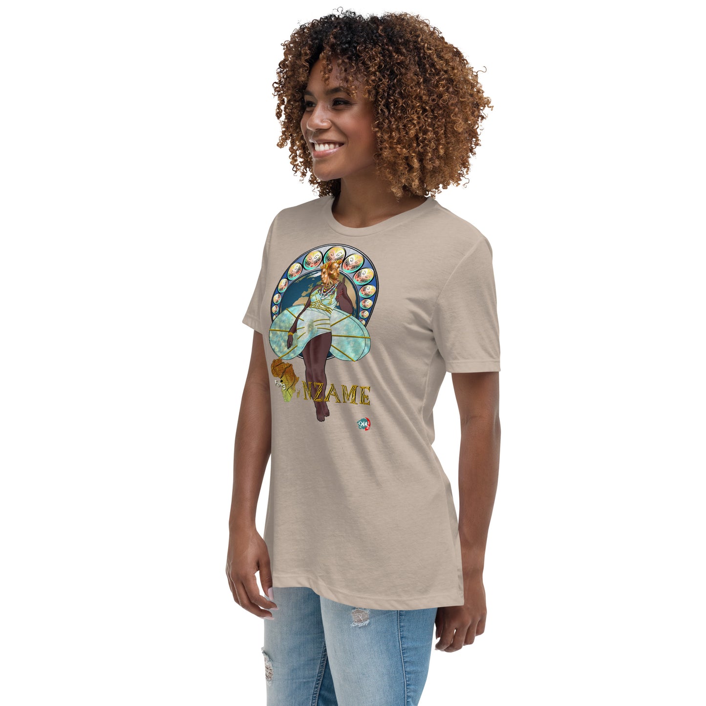 Women's Afrikkan Pantheon (African Gods) Nzame graphic t-shirt