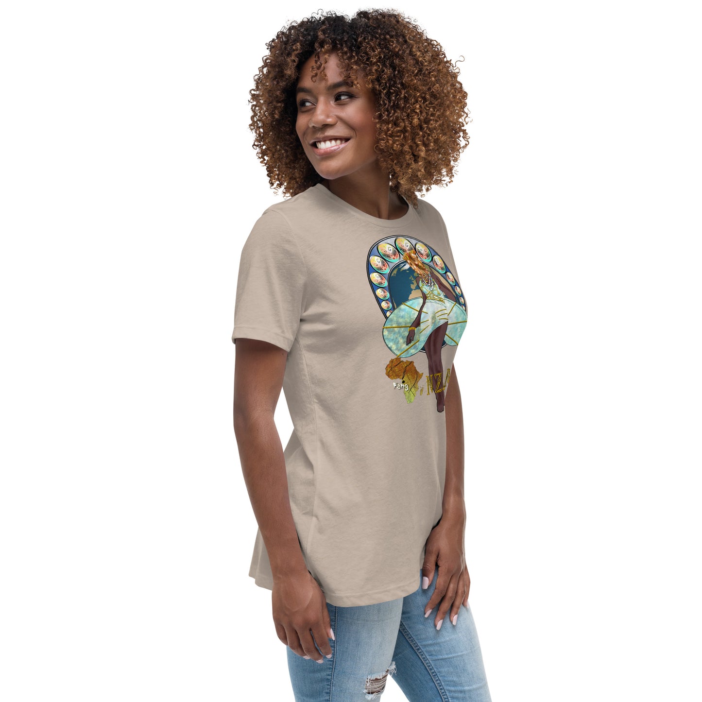 Women's Afrikkan Pantheon (African Gods) Nzame graphic t-shirt