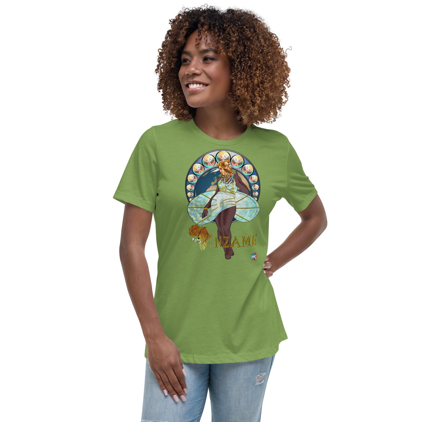 Women's Afrikkan Pantheon (African Gods) Nzame graphic t-shirt