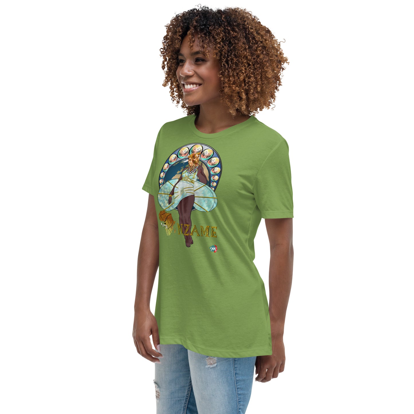 Women's Afrikkan Pantheon (African Gods) Nzame graphic t-shirt