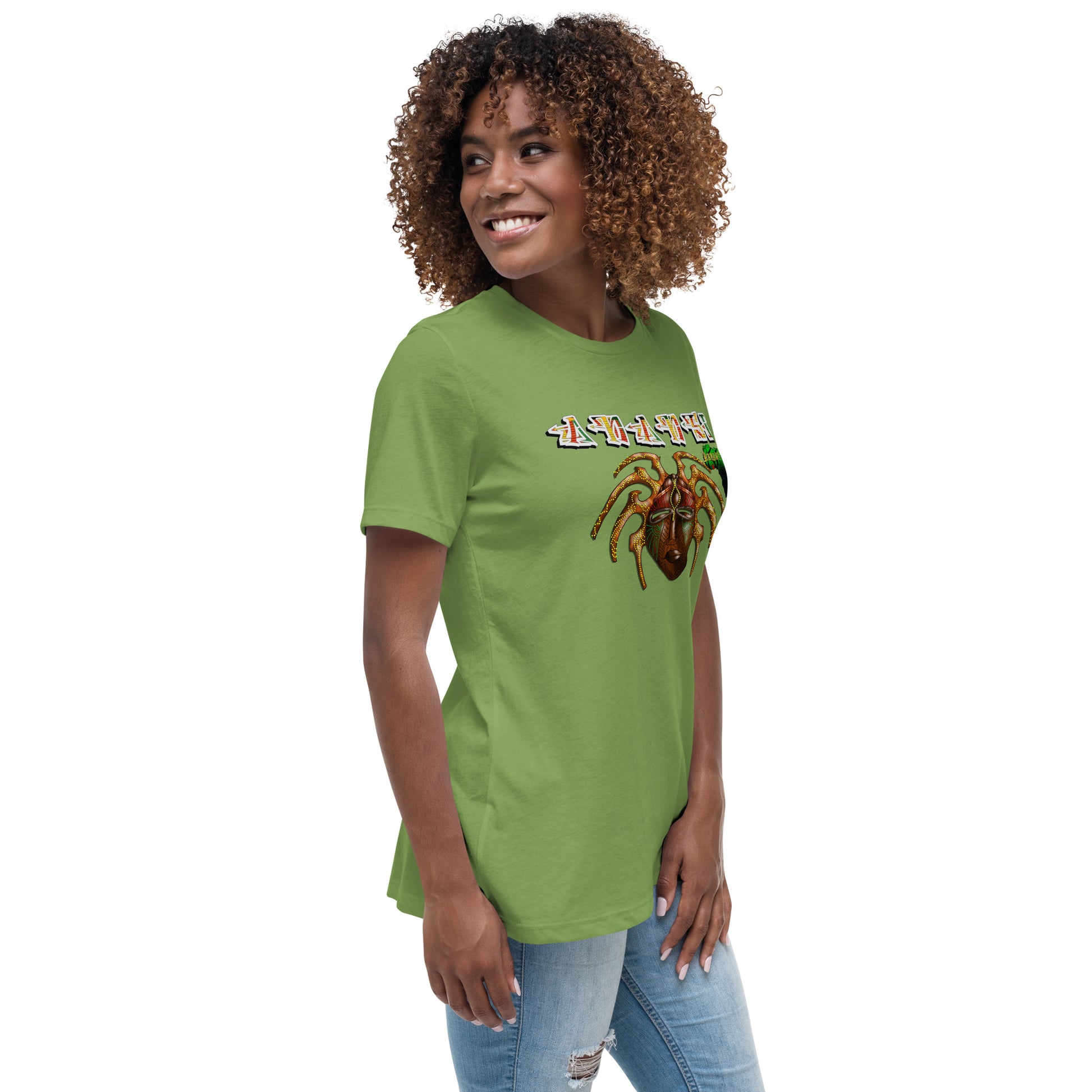 Women's Afrikkan Pantheon Anansi t-shirt - 9ja Pop Art Custom T-Shirt/Wearable Art Store