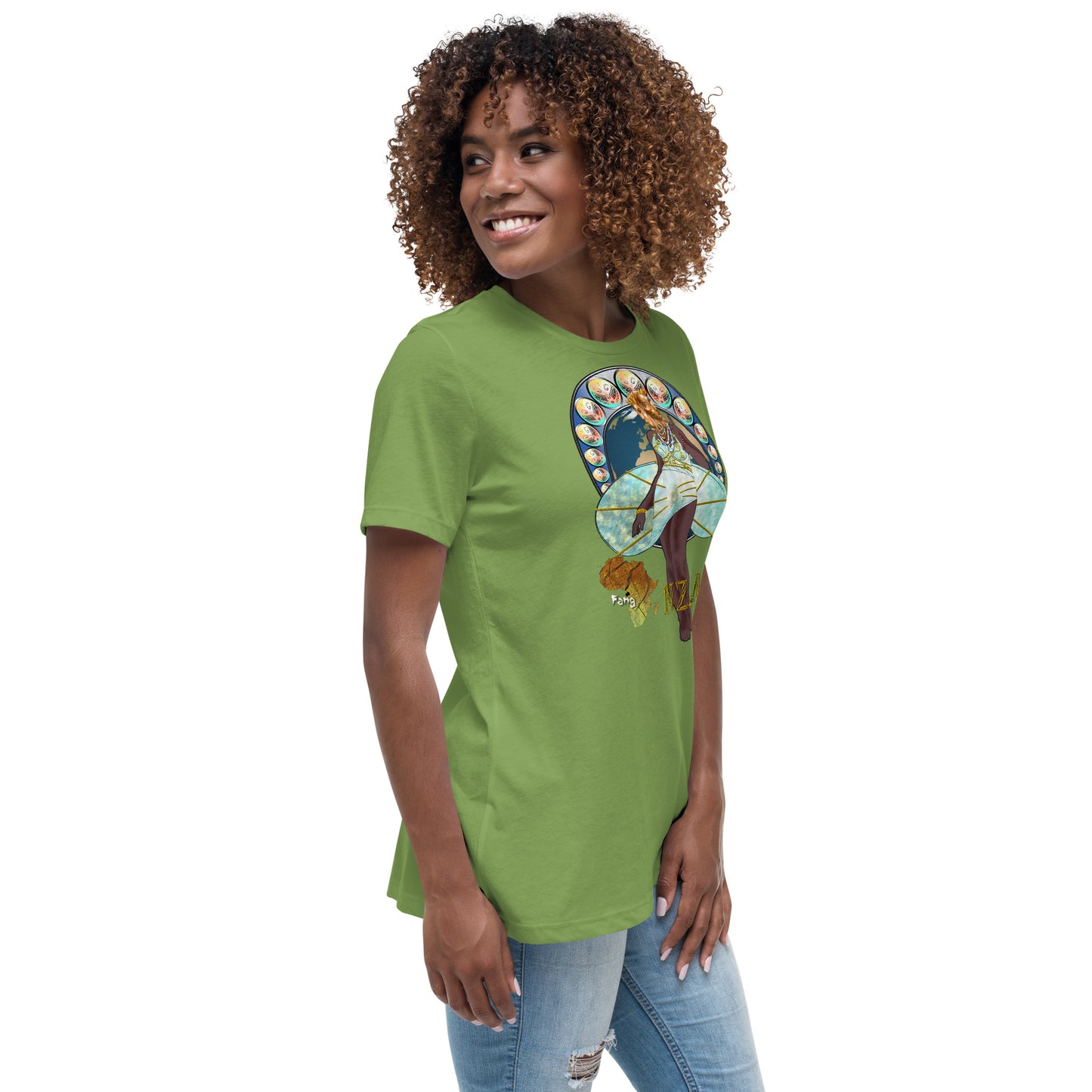 Women's Afrikkan Pantheon (African Gods) Nzame graphic t-shirt