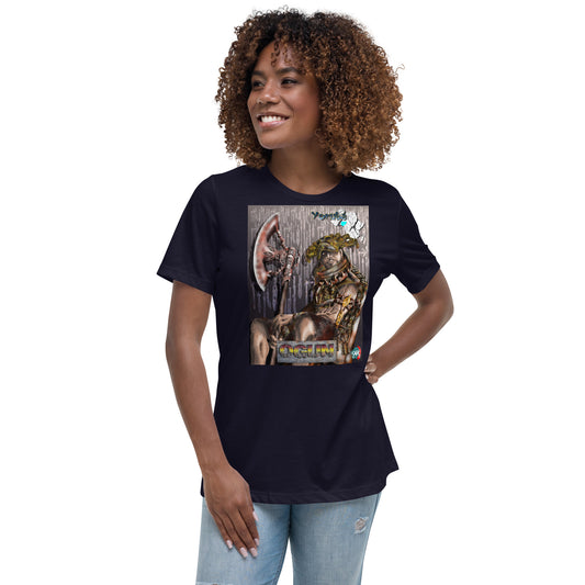 Women's Afrikkan Pantheon Ogún t-shirt - 9ja Pop Art Custom T-Shirt/Wearable Art Store