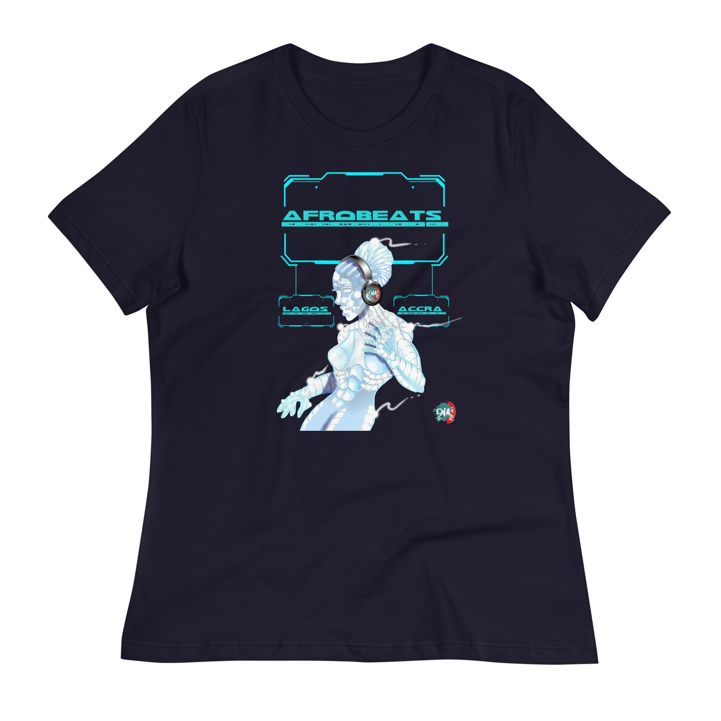 Women's Cyber Dancer Afrobeats design - 9ja Pop Art Custom T-Shirt/Wearable Art Store