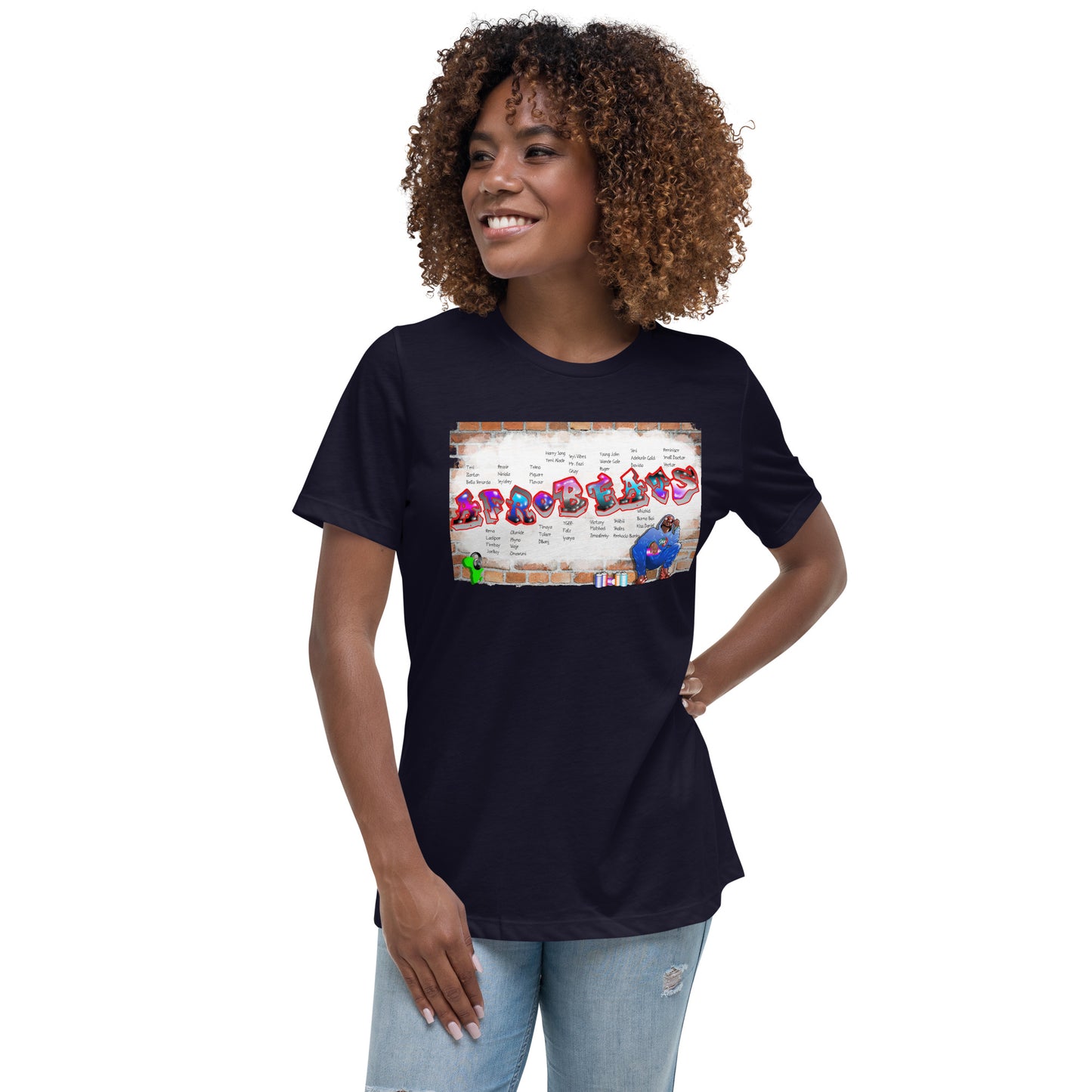 Women's Graffiti Afrobeats design - 9ja Pop Art Custom T-Shirt/Wearable Art Store