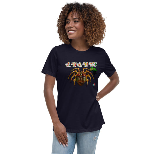 Women's Afrikkan Pantheon Anansi t-shirt - 9ja Pop Art Custom T-Shirt/Wearable Art Store