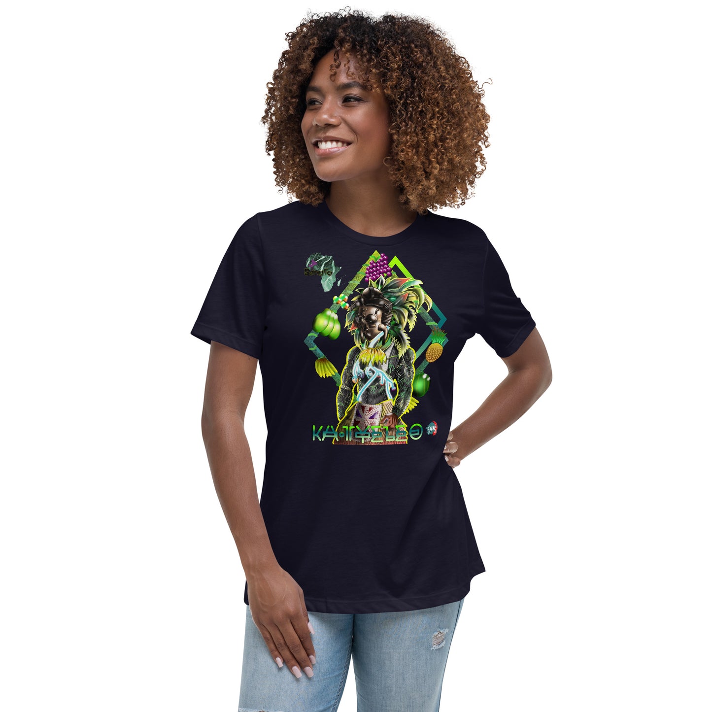 Women's Afrikkan Pantheon (African Gods) Ka Tyeleo graphic t-shirt