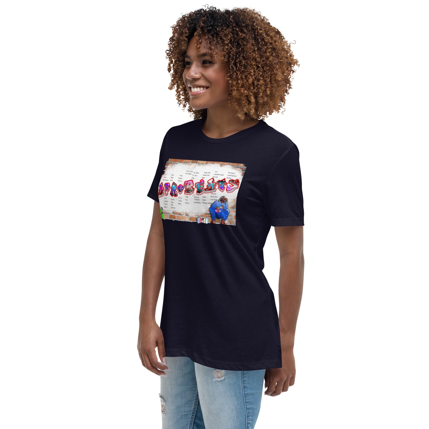 Women's Graffiti Afrobeats design - 9ja Pop Art Custom T-Shirt/Wearable Art Store