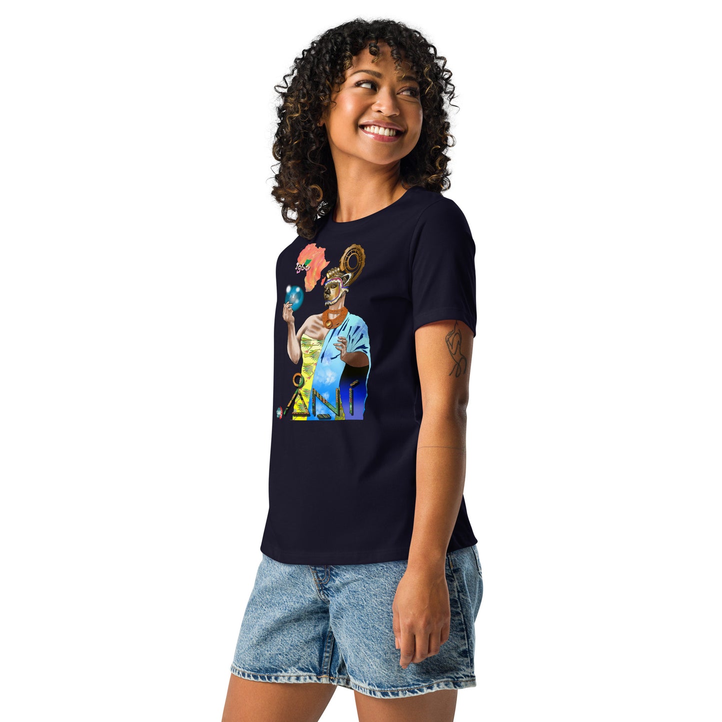 Women's Afrikkan Pantheon (African Gods) Ani graphic t-shirt