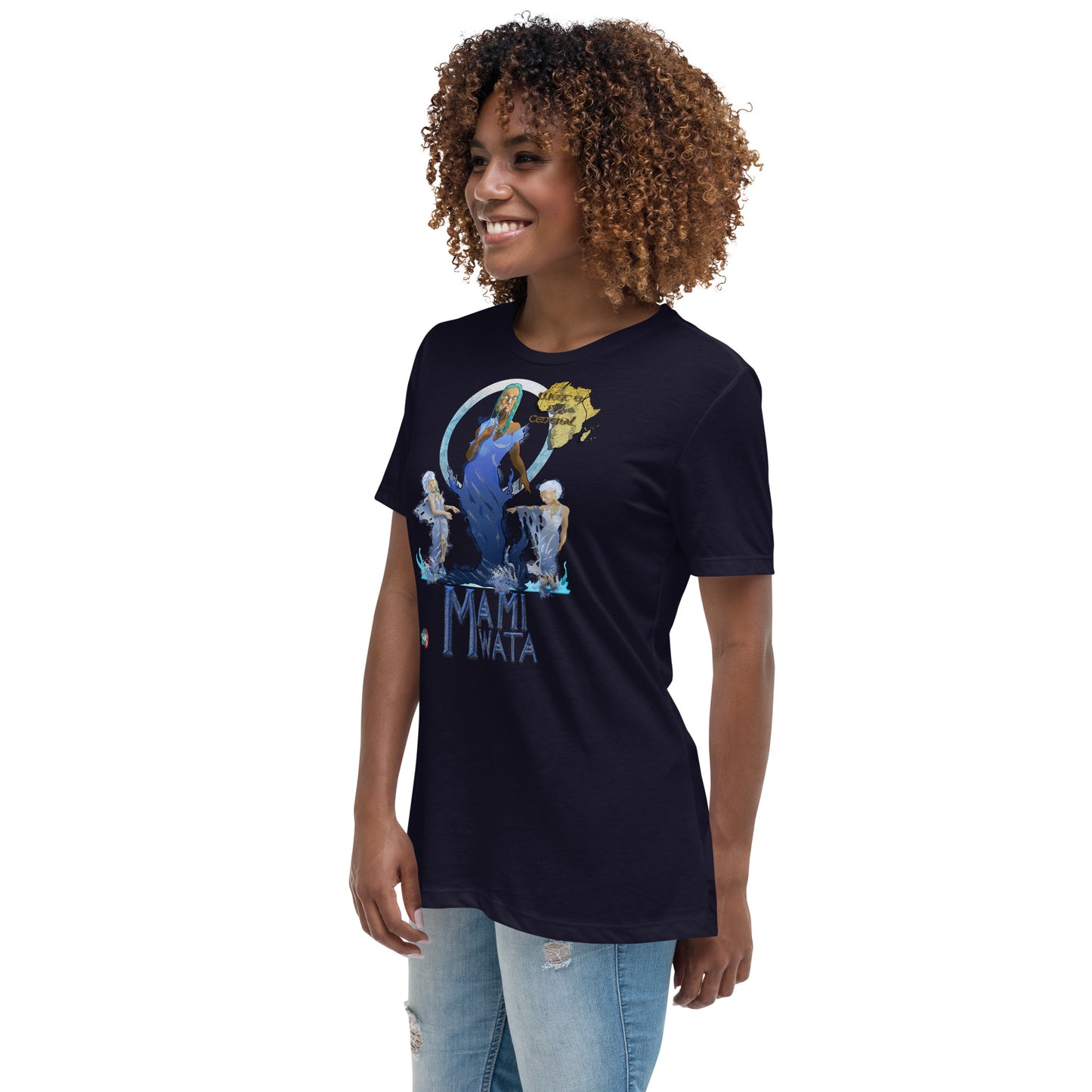 Women's Afrikkan Pantheon (African Gods) Mami Wata graphic t-shirt