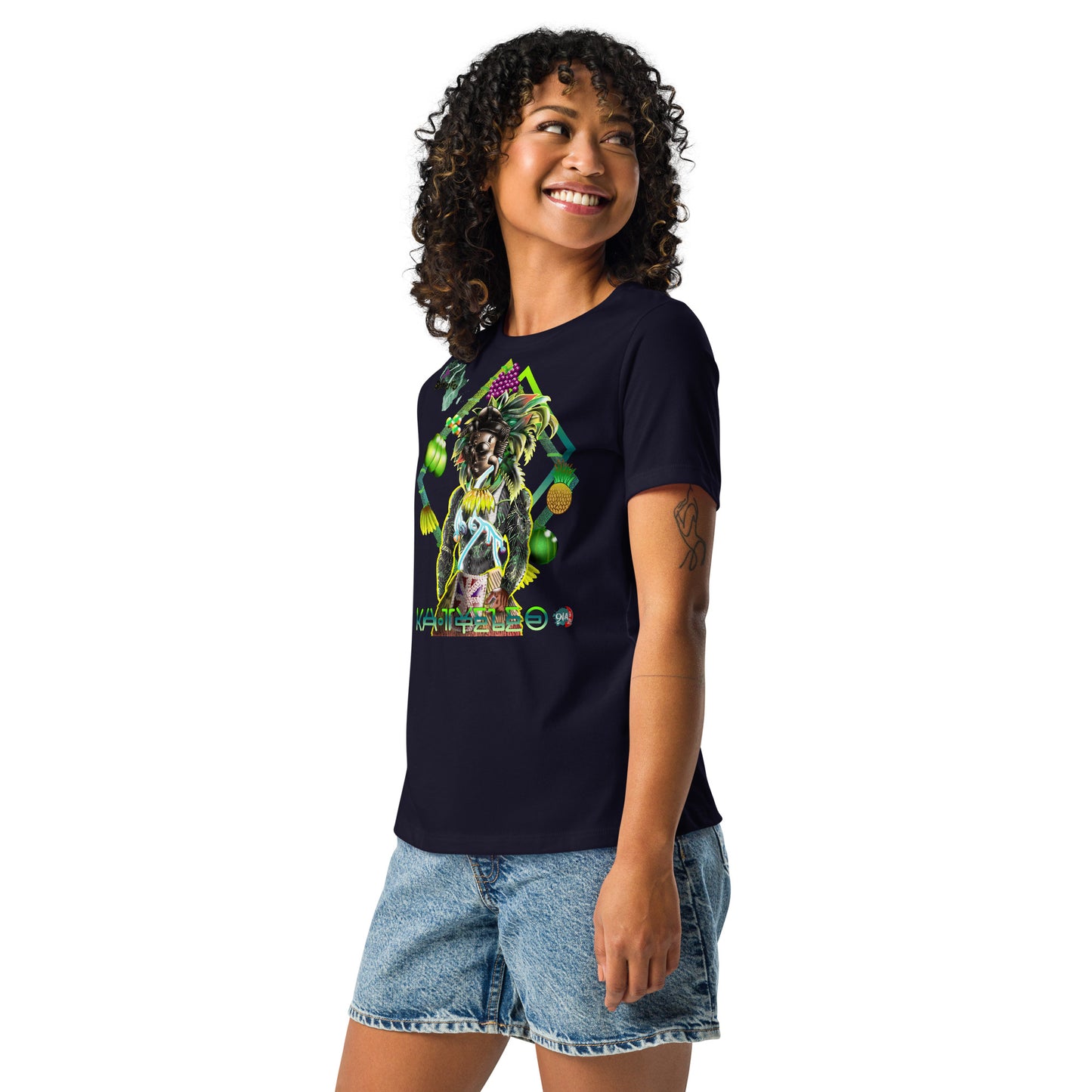 Women's Afrikkan Pantheon (African Gods) Ka Tyeleo graphic t-shirt