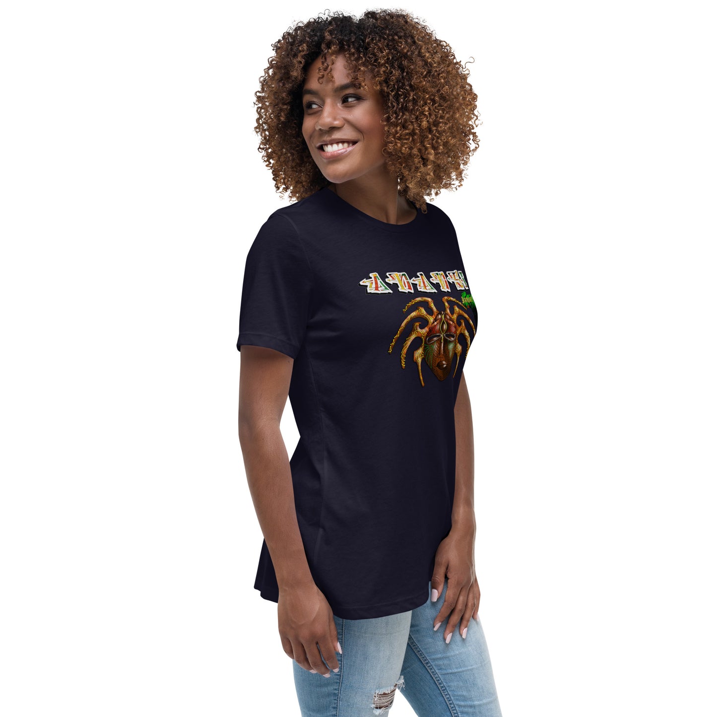 Women's Afrikkan Pantheon Anansi t-shirt - 9ja Pop Art Custom T-Shirt/Wearable Art Store